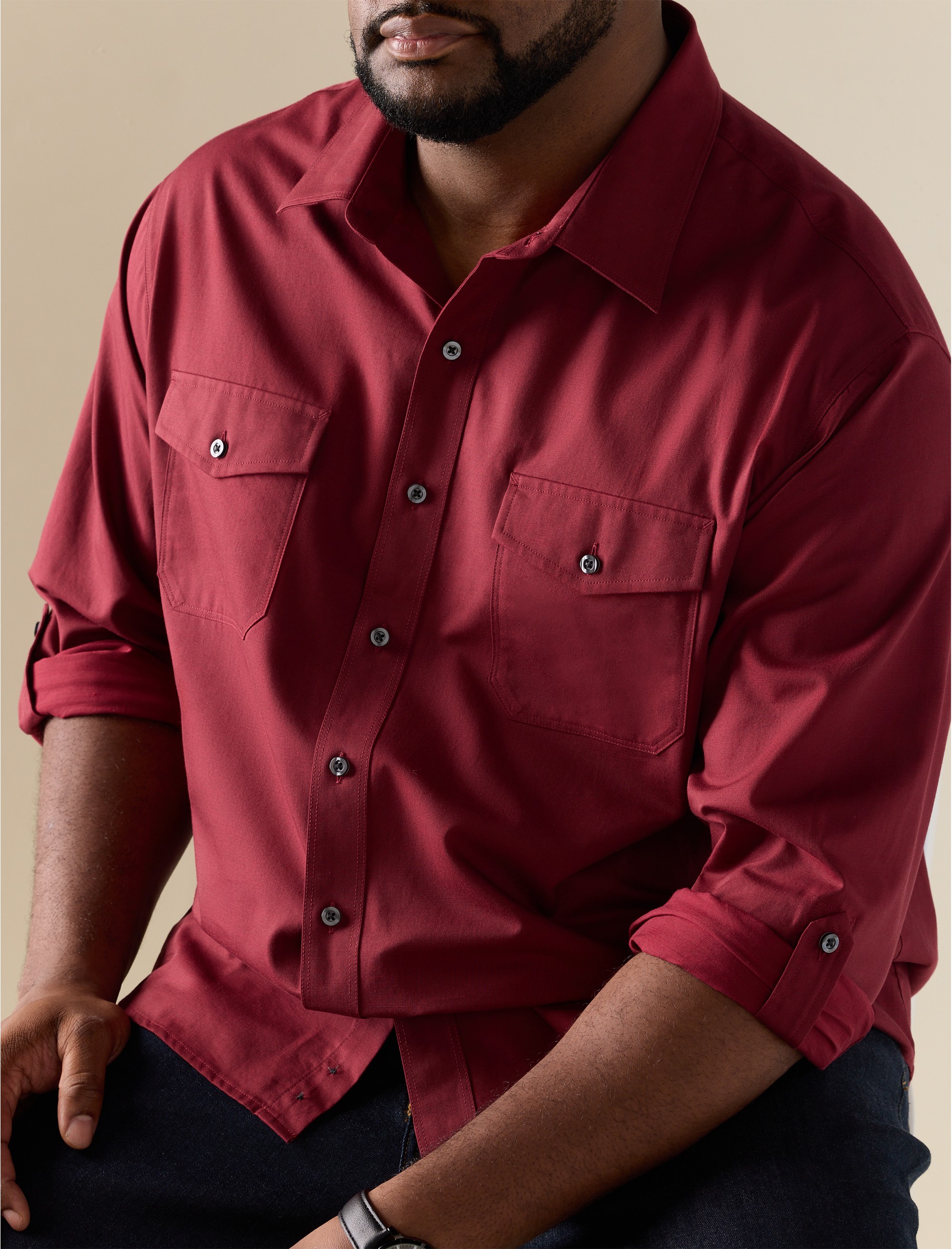 Slub Officer Sport Shirt - thumbnail 10