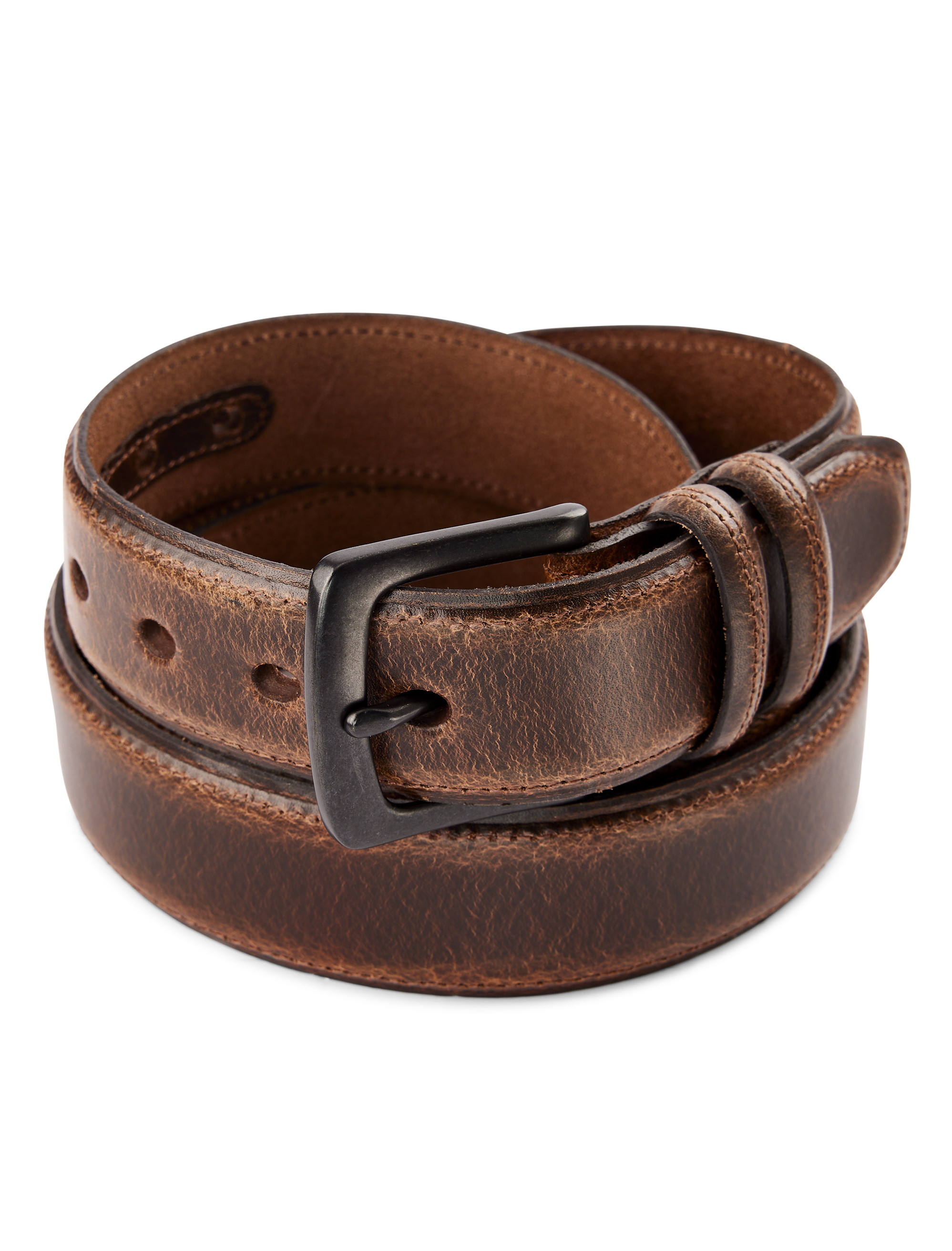 Big & Tall - Men's Leather Belt, Size 54-56