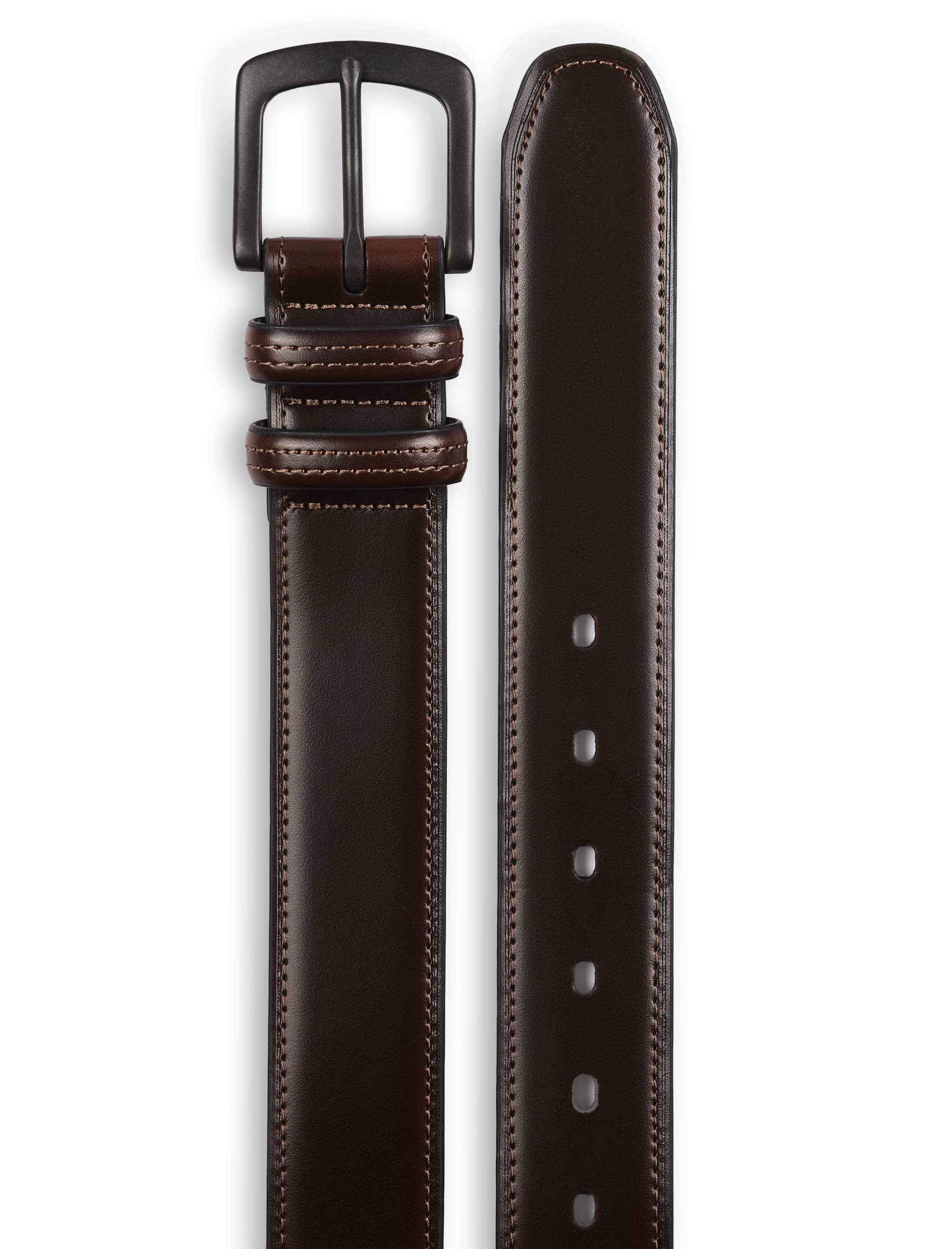 Double Loop Leather Belt - thumbnail 2