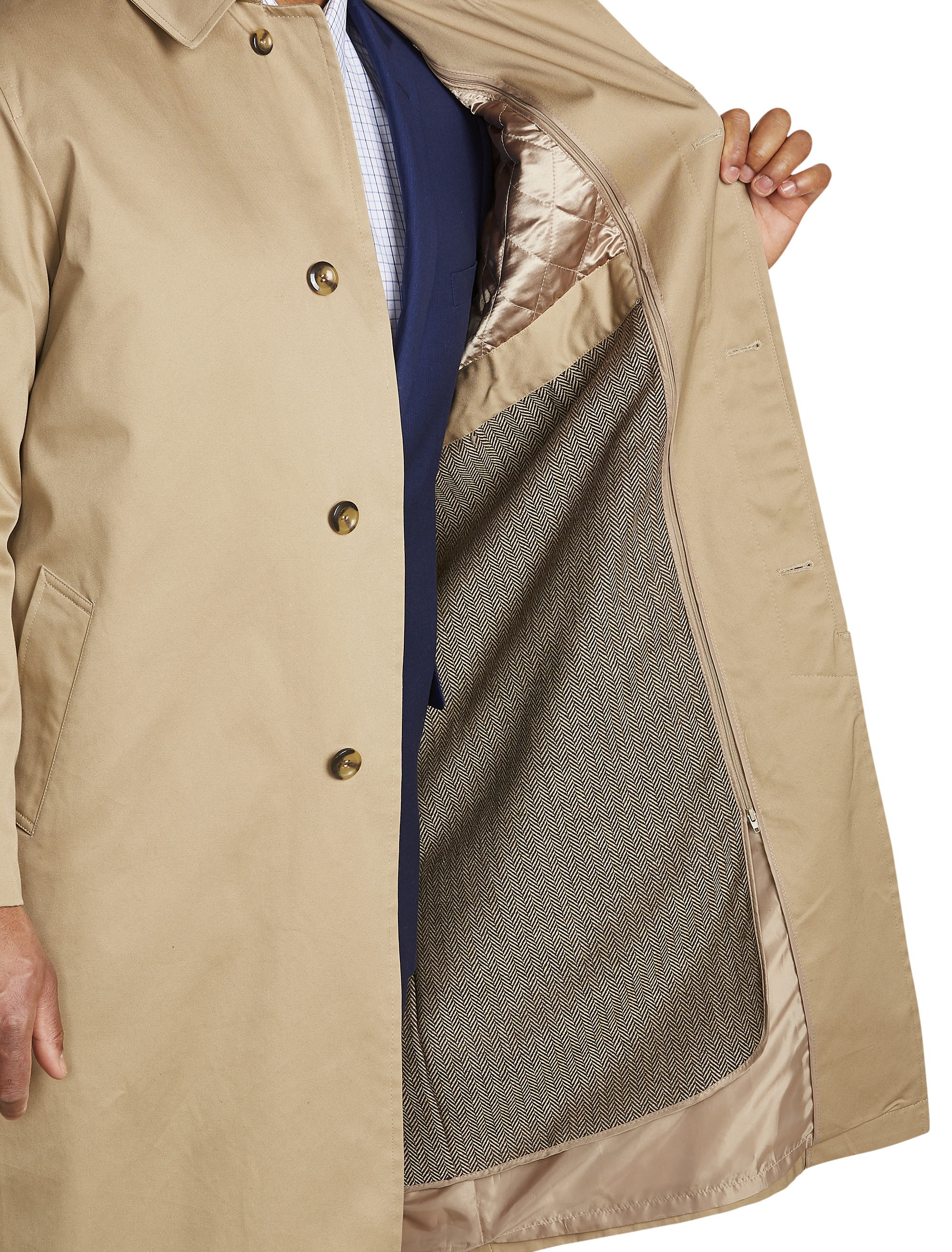 Big + Tall | Jean-Paul Germain Buster Three-Season Trenchcoat | DXL