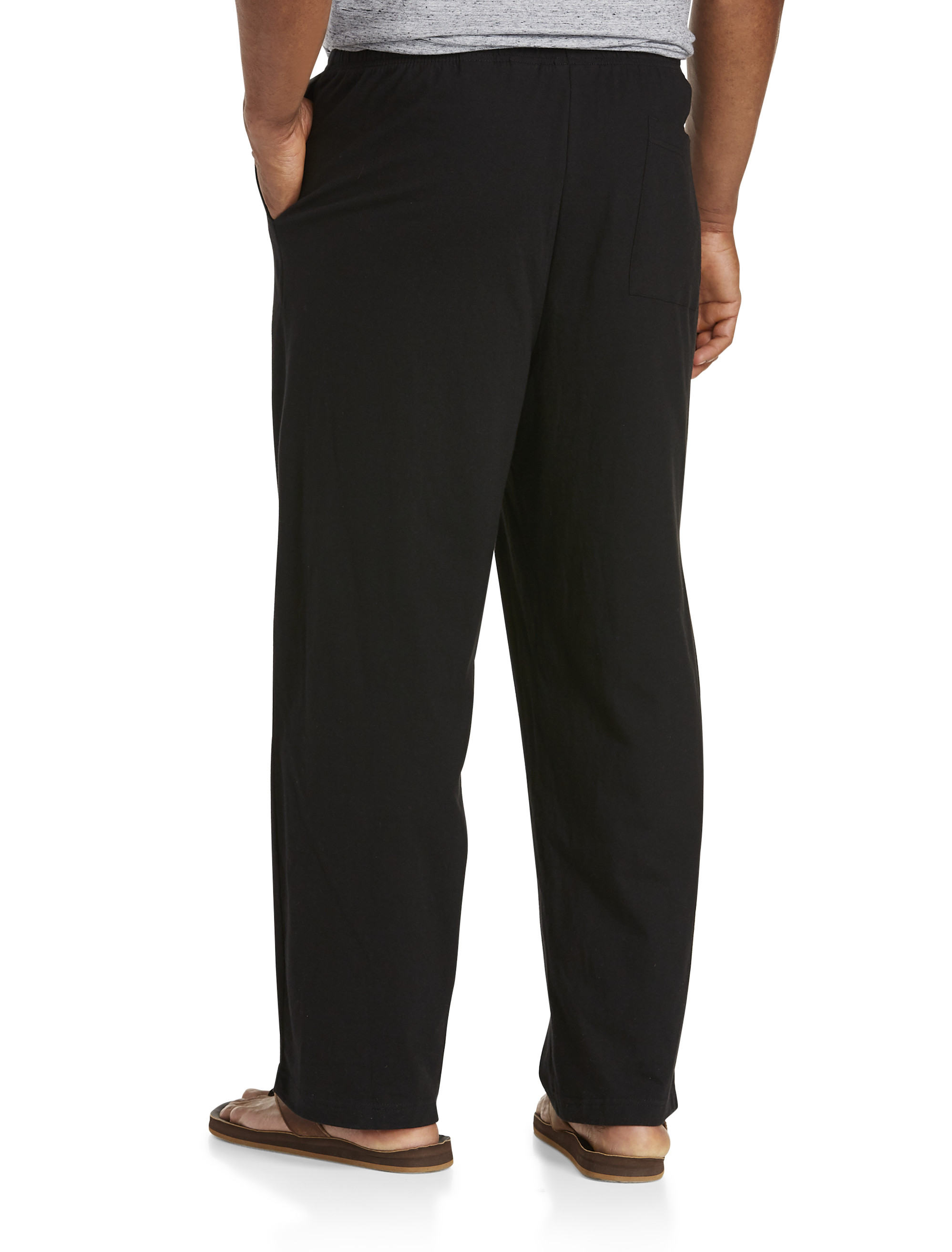 Big + Tall | Harbor Bay Open-Hemmed Jersey Pants | DXL