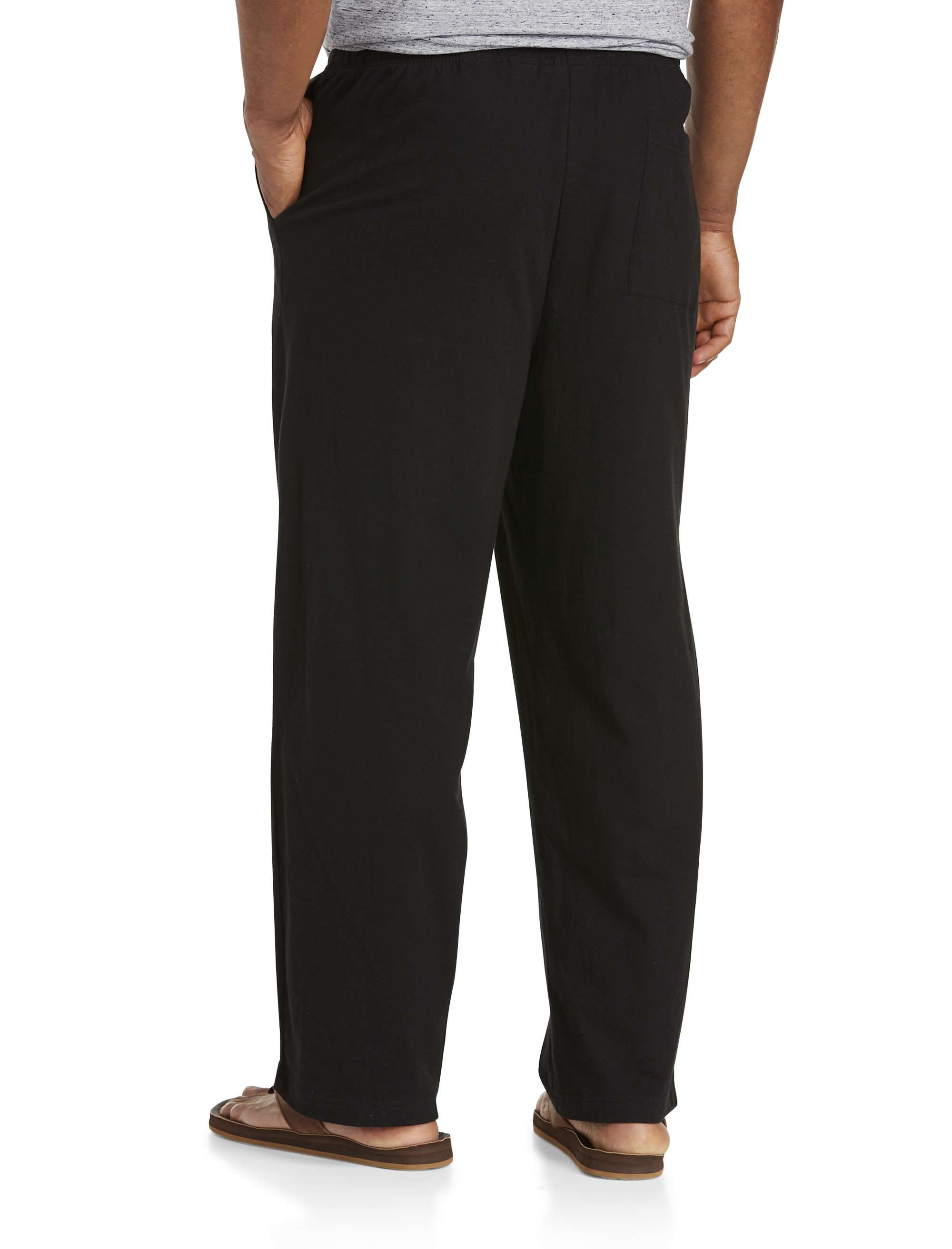 Open-Hemmed Jersey Pants - thumbnail 4