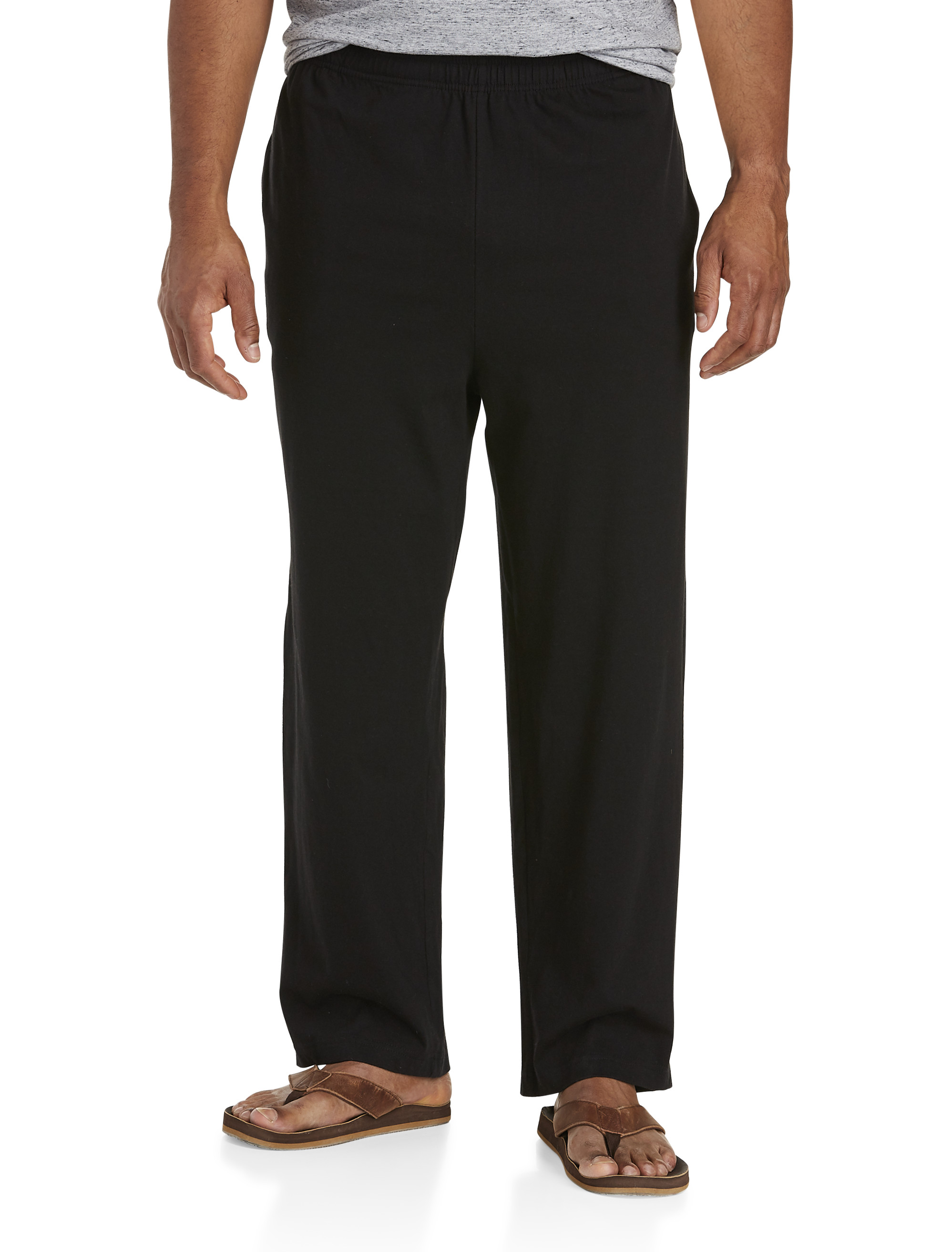 Big and Tall | Harbor Bay Open-Hemmed Jersey Pants | DXL Men's Clothing ...