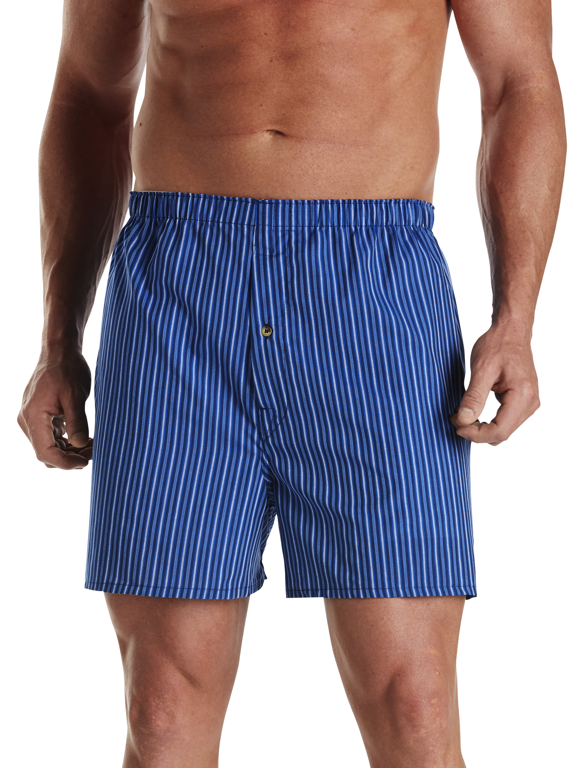 Big + Tall | Harbor Bay 3-pk Stripe Woven Boxers | DXL