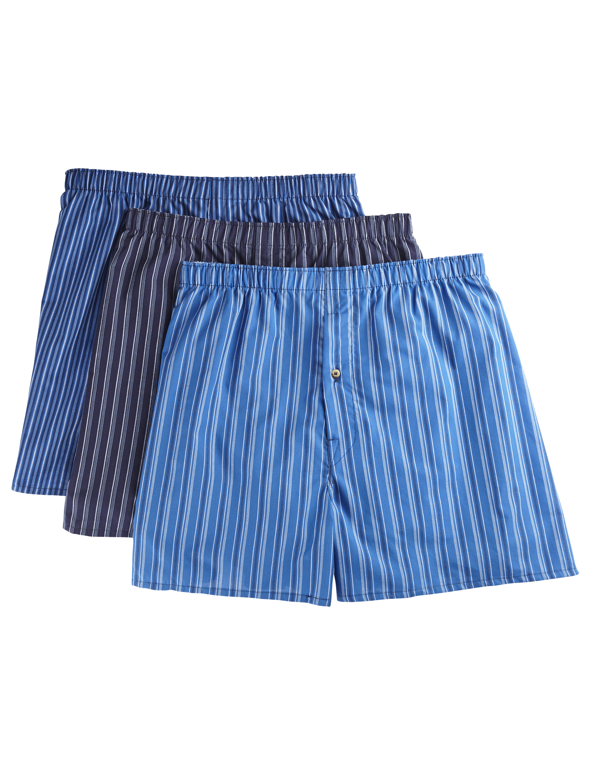 Big + Tall | Harbor Bay 3-pk Stripe Woven Boxers | DXL