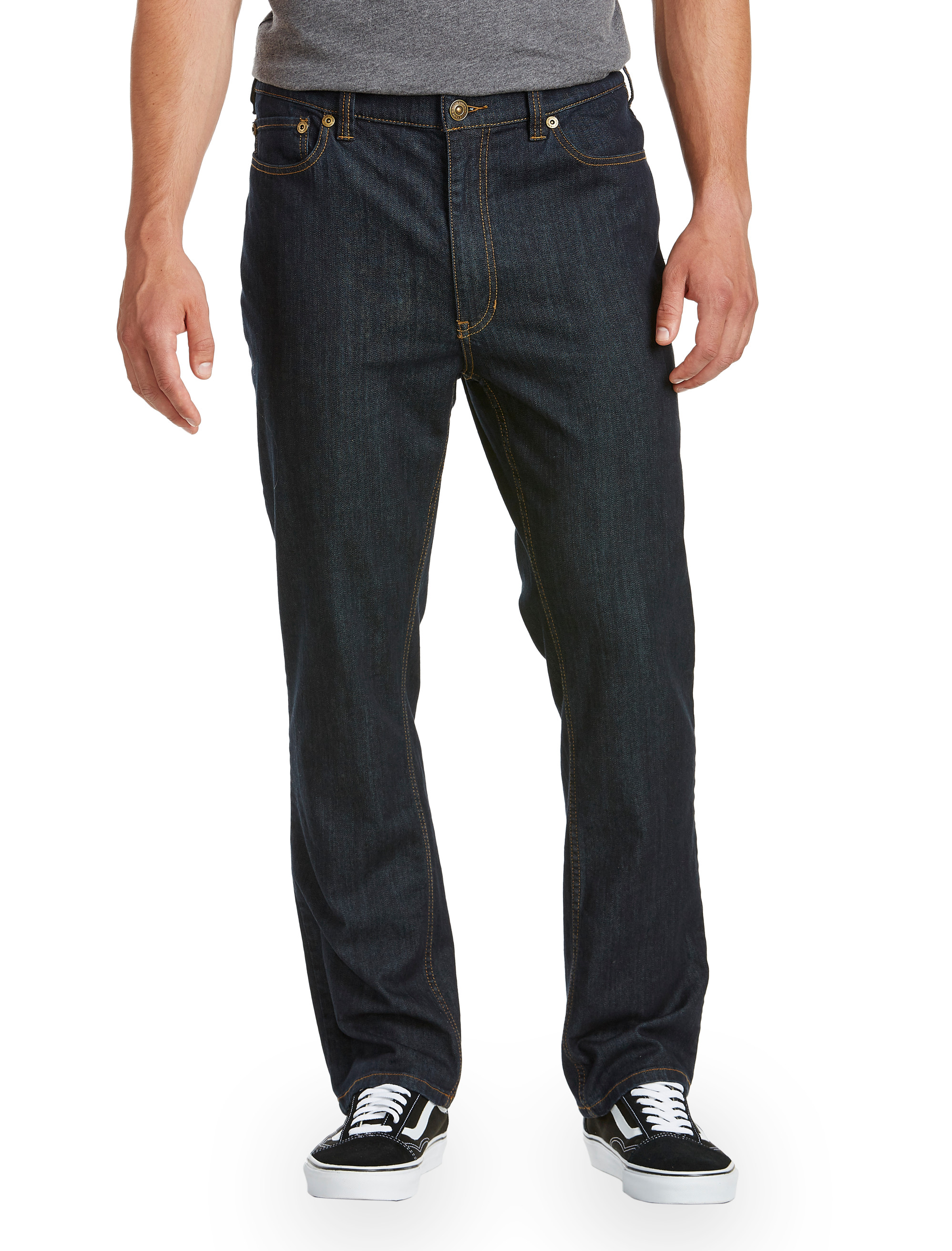 Big + Tall | True Nation Dark Rinse Eco Athletic-Fit Stretch Jeans | DXL