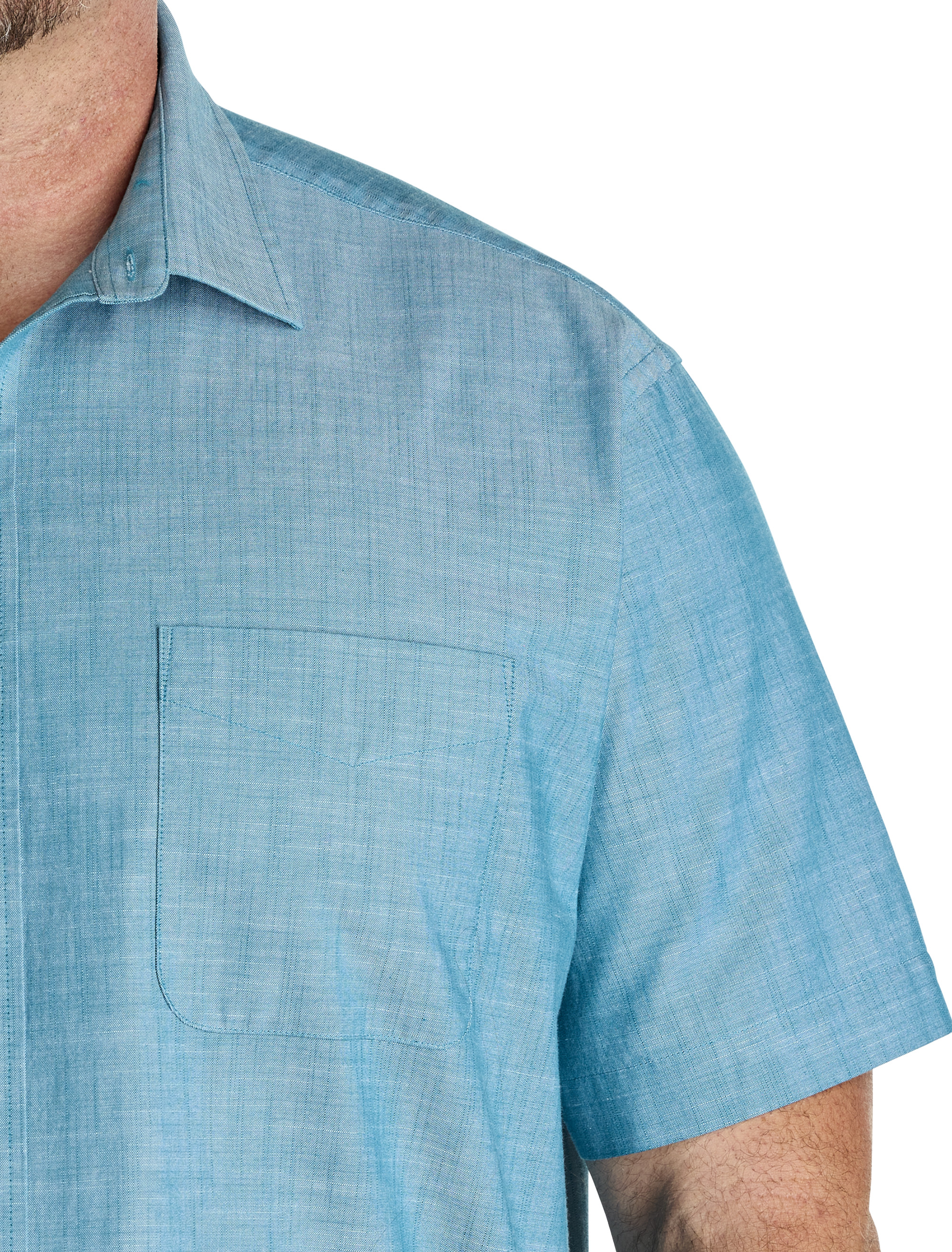 Big + Tall | Oak Hill Washed Cotton Sport Shirt | DXL