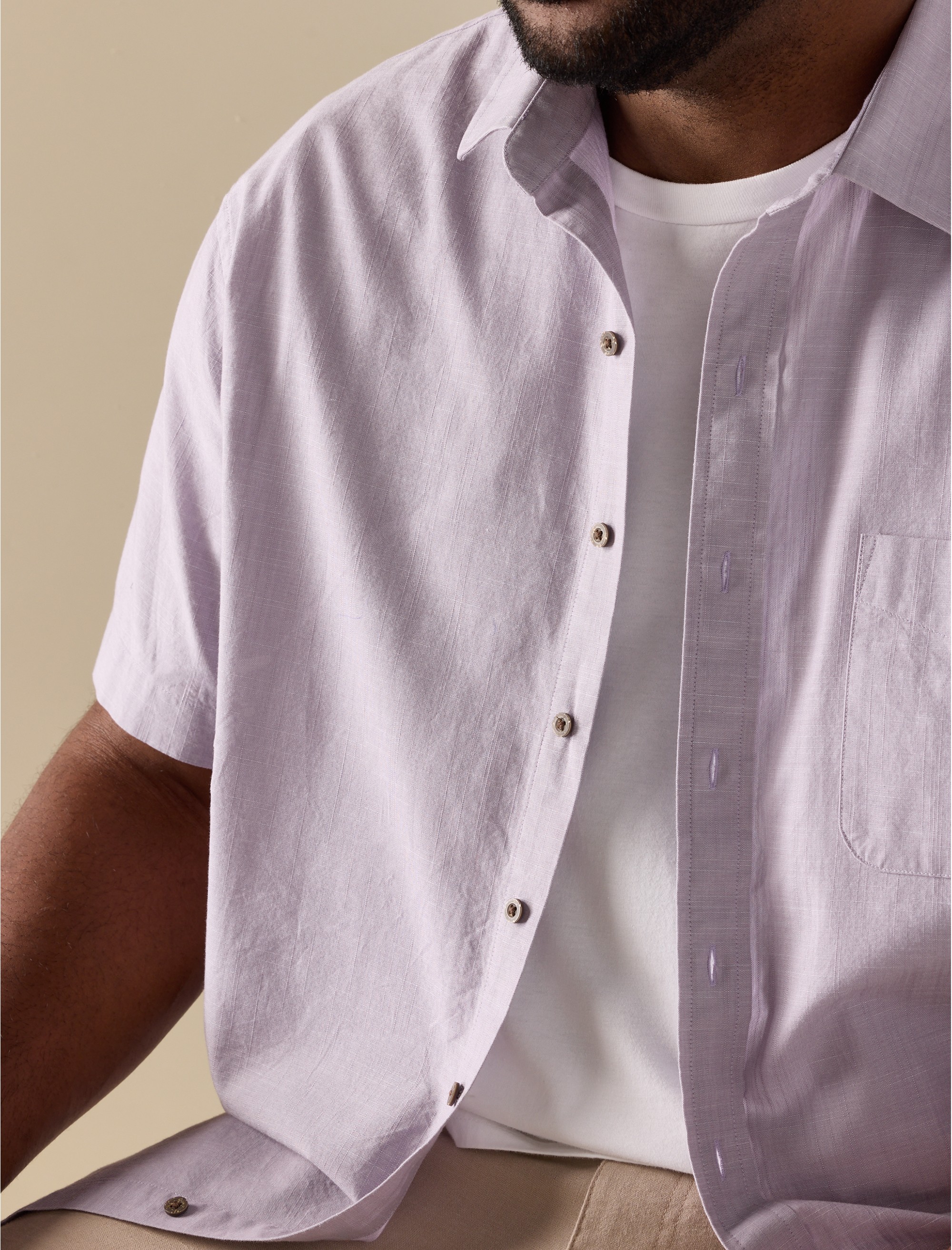 Washed Cotton Sport Shirt - thumbnail 4