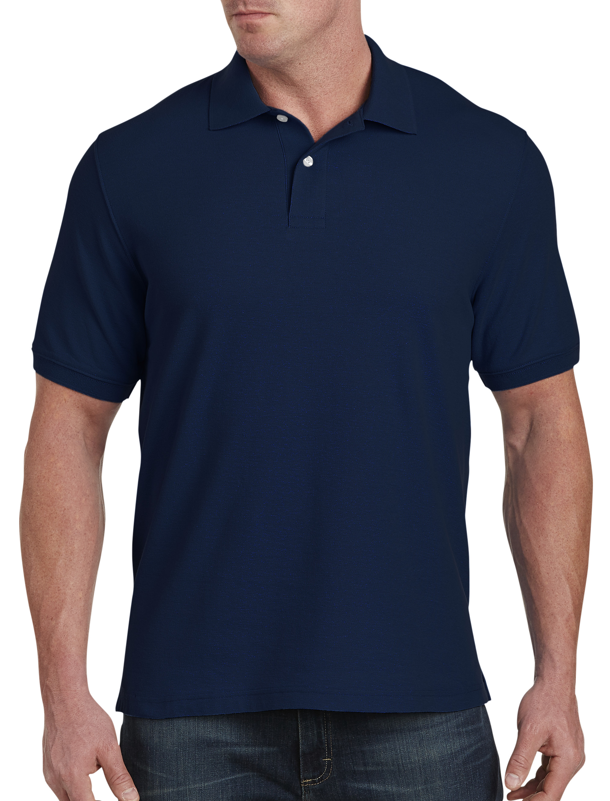 UPC 717151011495 product image for Big & Tall Harbor Bay Piqu Polo Shirt - Navy | upcitemdb.com