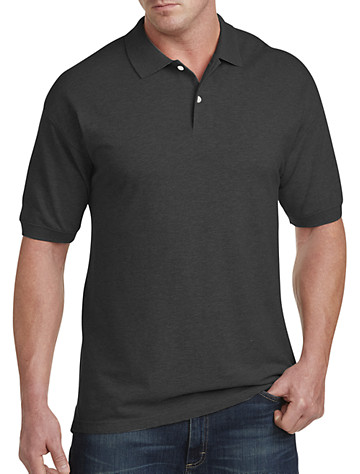 Harbor Bay by DXL Big and Tall Contrast Piqué Polo Shirt