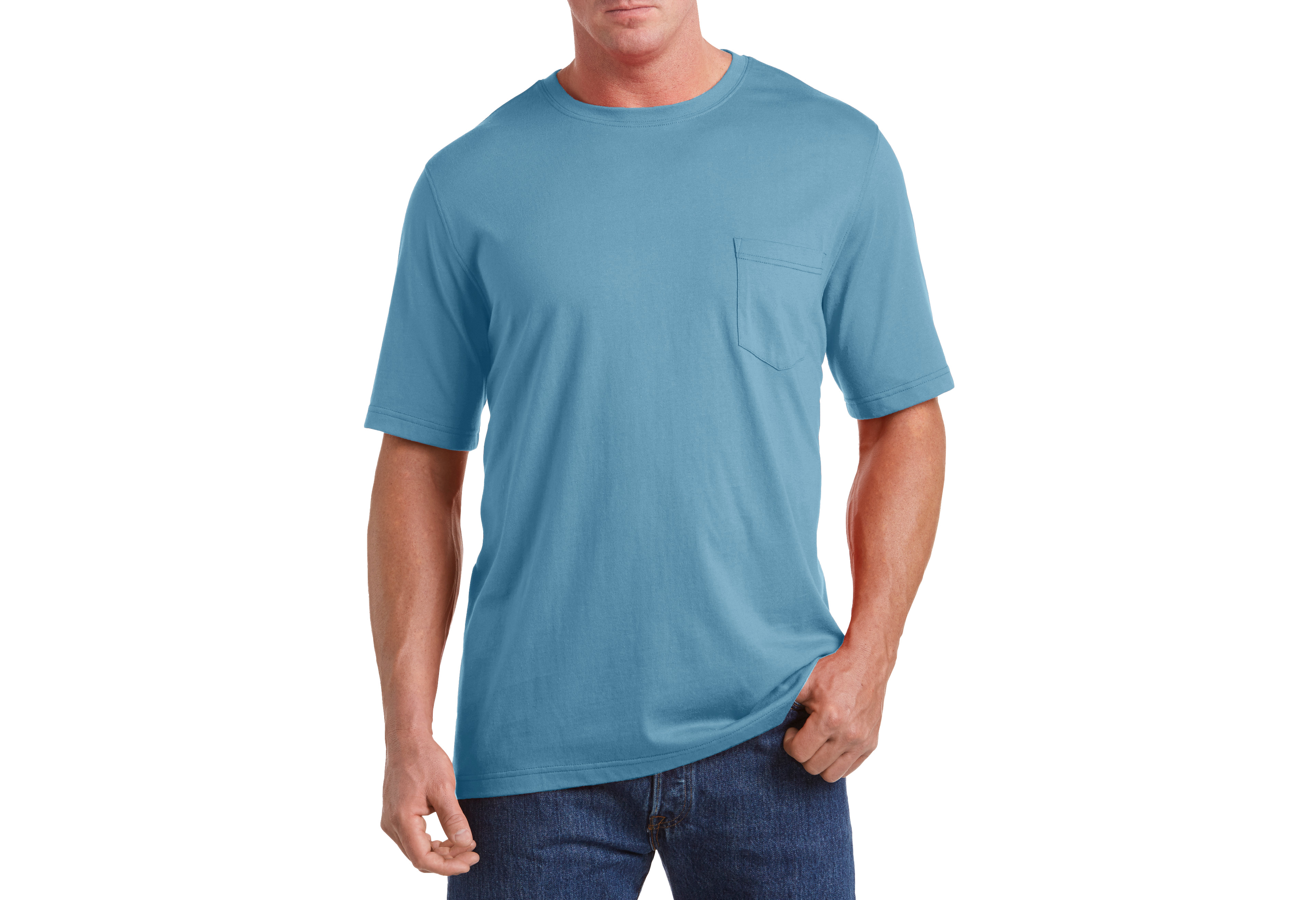 Moisture-Wicking Jersey Pocket T-Shirt