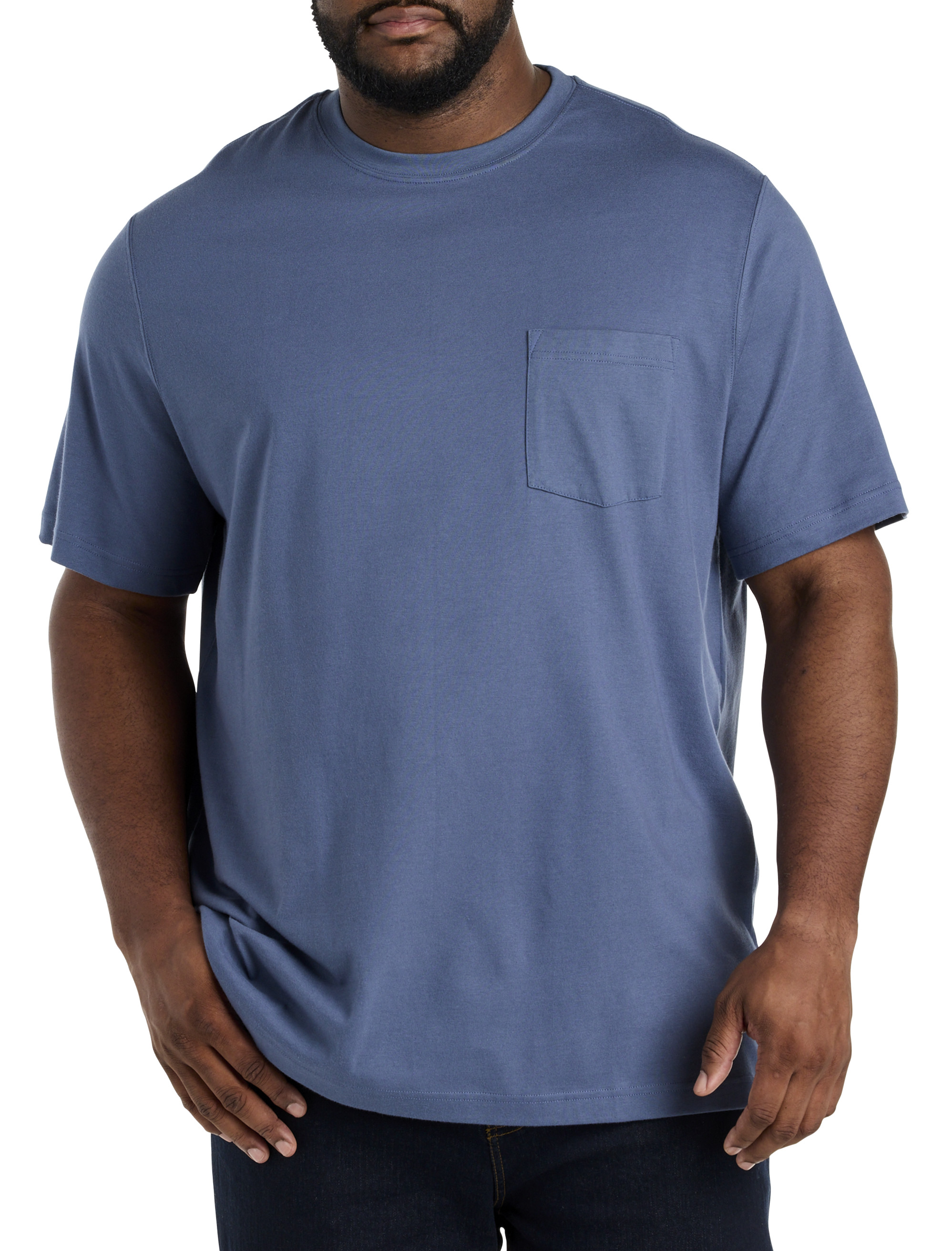 Big + Tall | Harbor Bay Moisture-Wicking Pocket T-Shirt | DXL