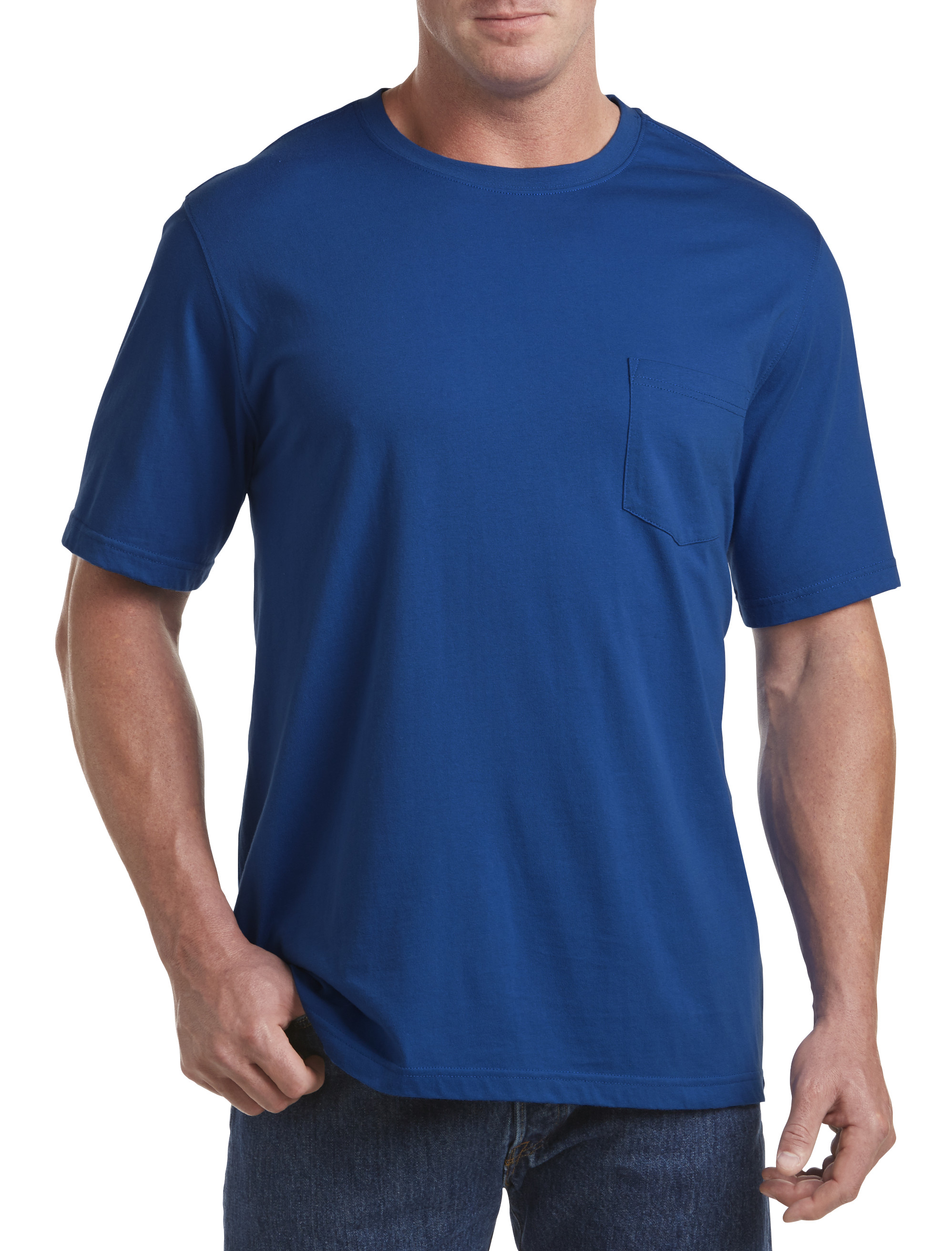 This Safe Harbor Solid Pique Banded Bottom Shirt is made of 60