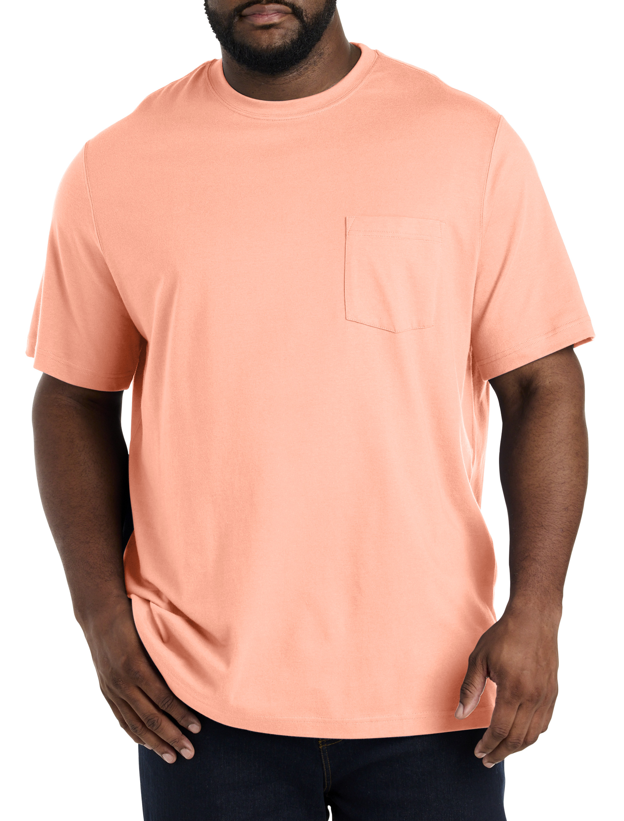 Big + Tall | Harbor Bay Moisture-Wicking Pocket T-Shirt | DXL