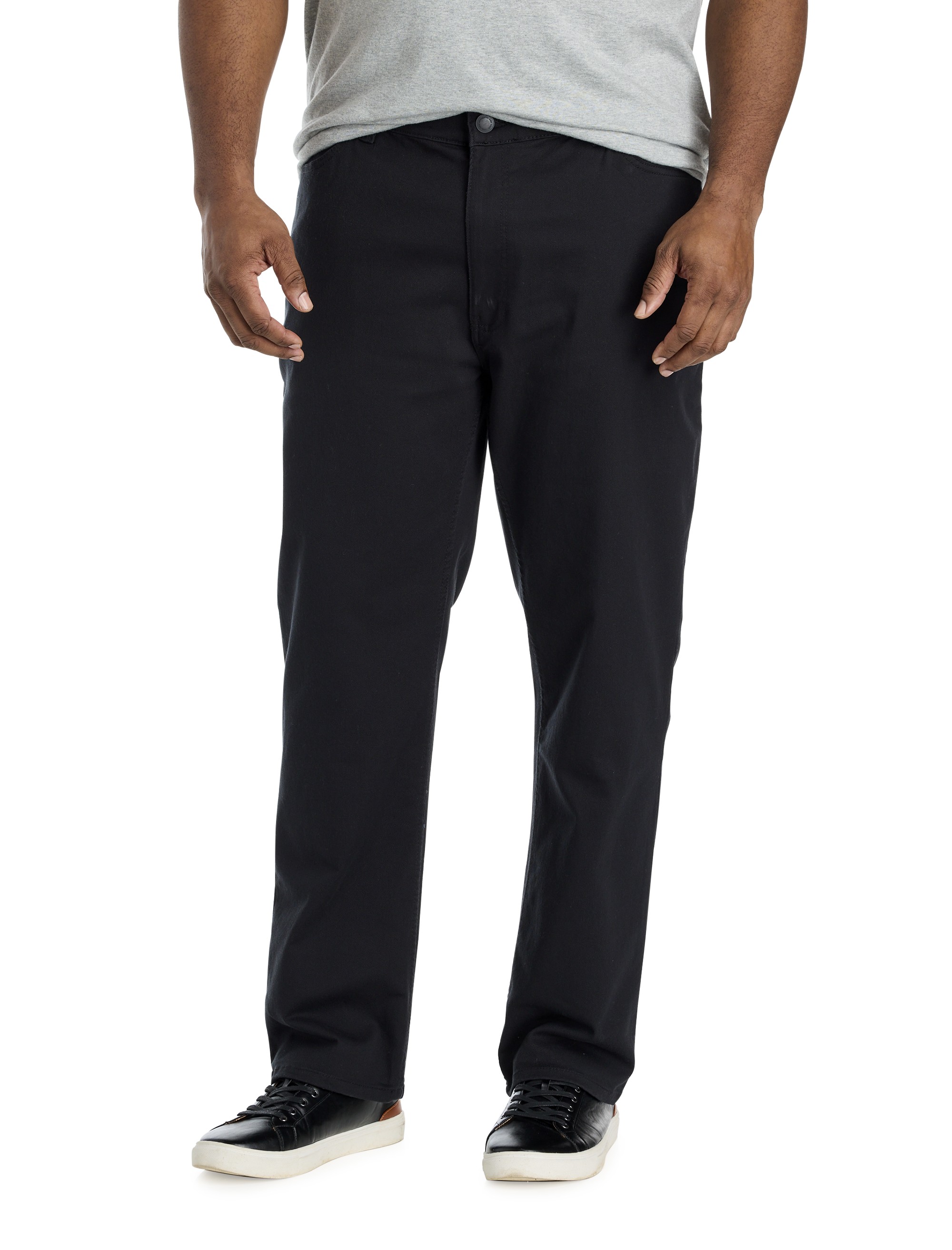 Black Athletic-Fit Stretch Jeans