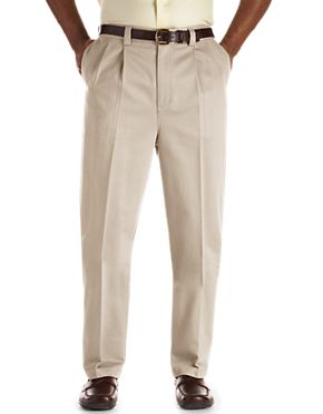 Essentials Mens Big & Tall Relaxed-fit Casual Stretch Khaki Pant fit by DXL fit by DXL