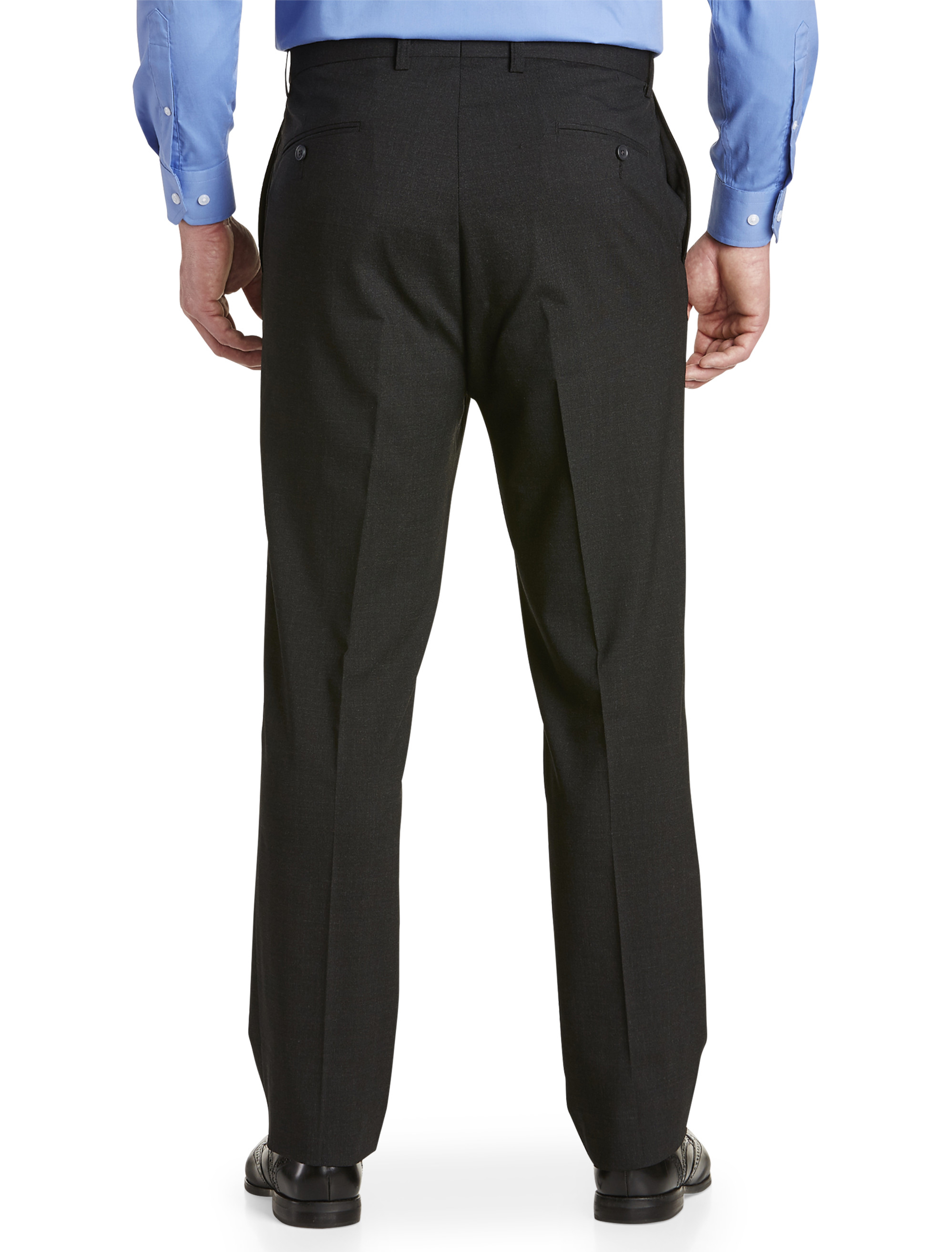 Athletic Stripe Pants for Tall Men in Black