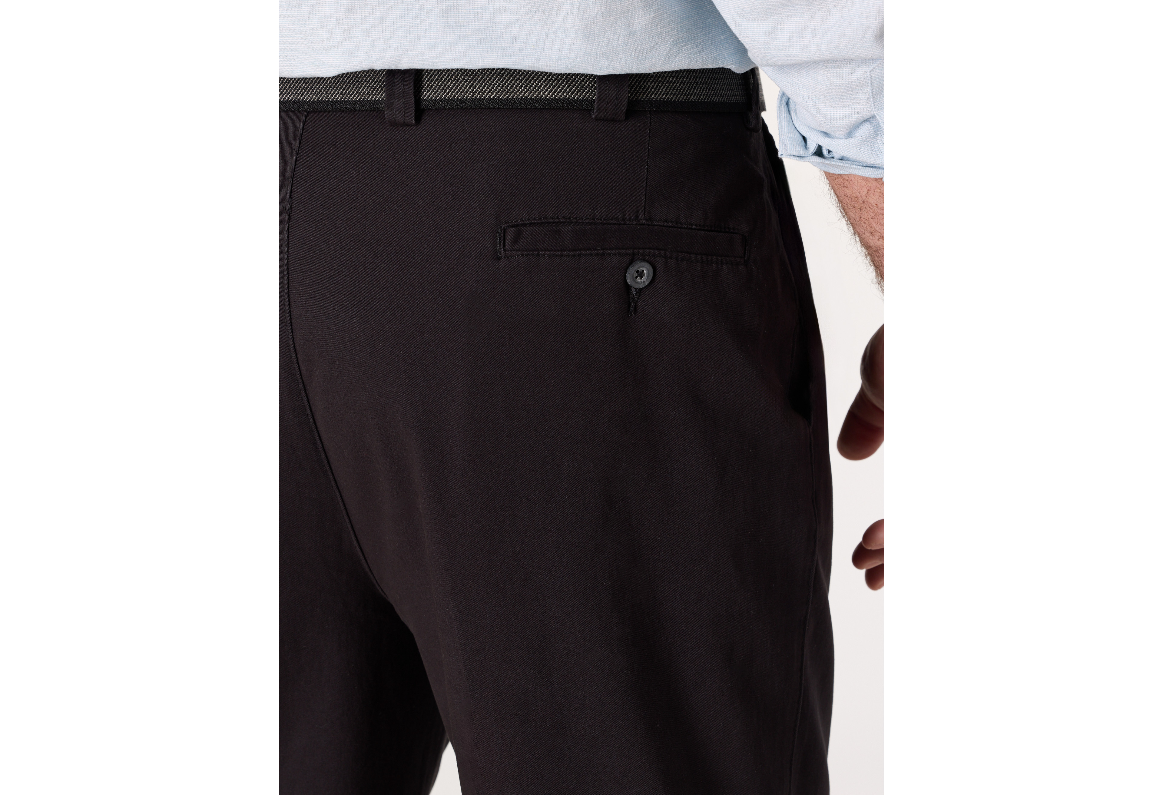 Waist-Relaxer Pleated Twill Pants