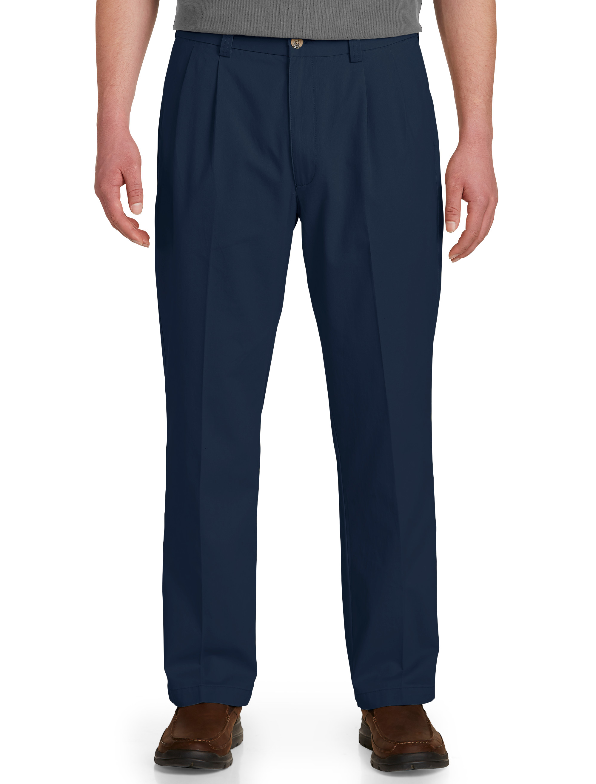 Men's Business Casual Navy Pants | DXL