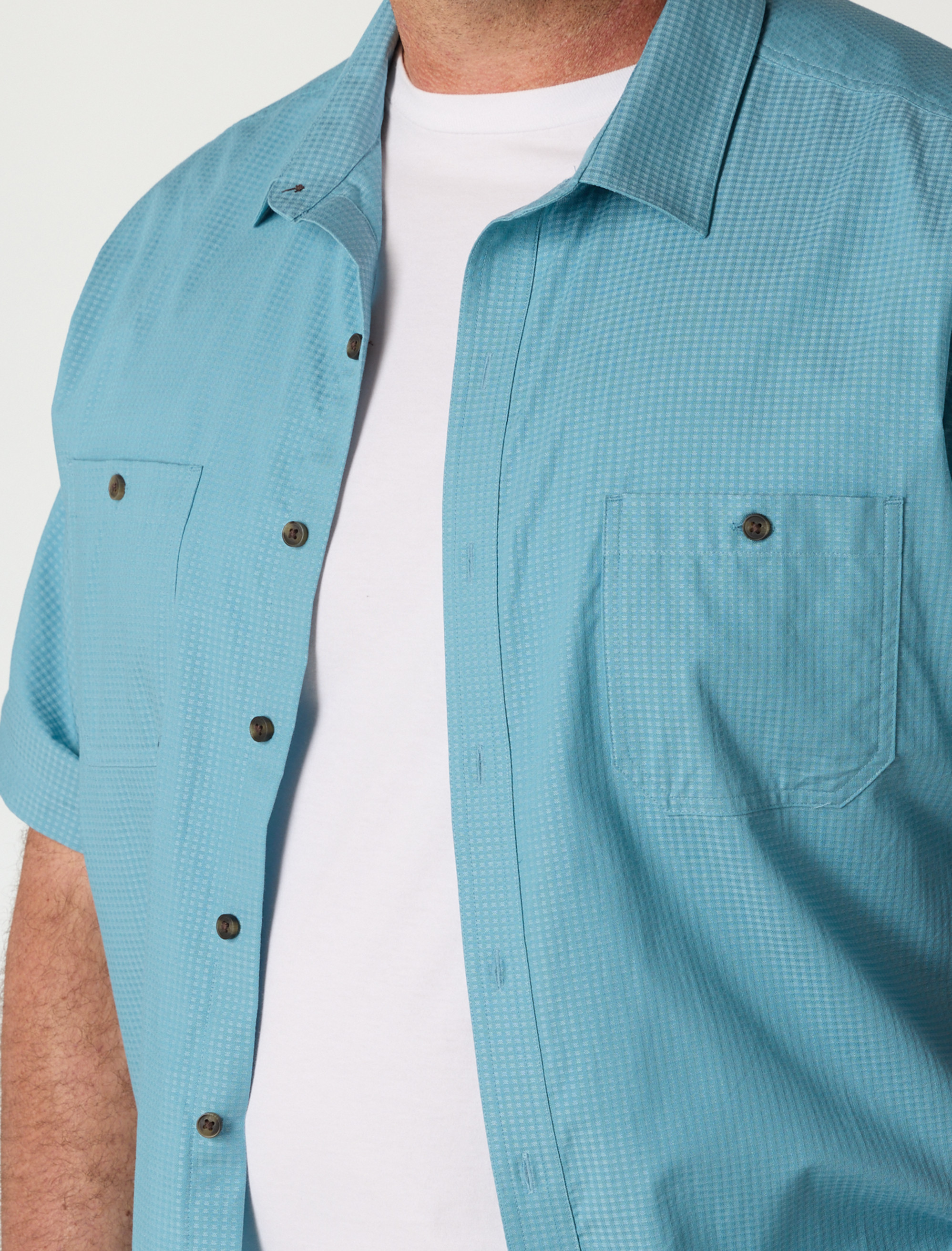 Textured Solid Sport Shirt