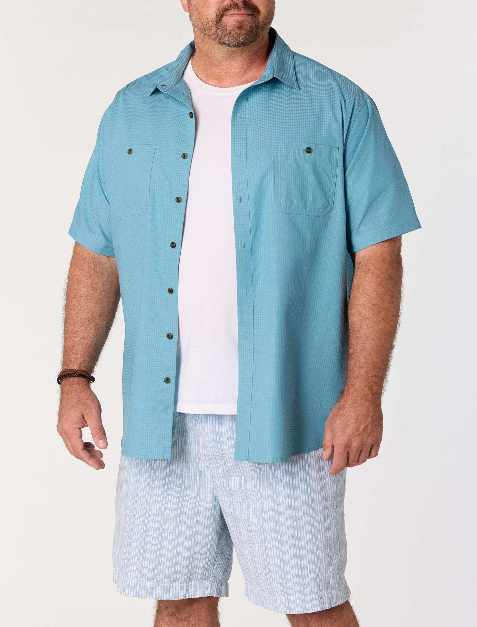 Textured Solid Sport Shirt