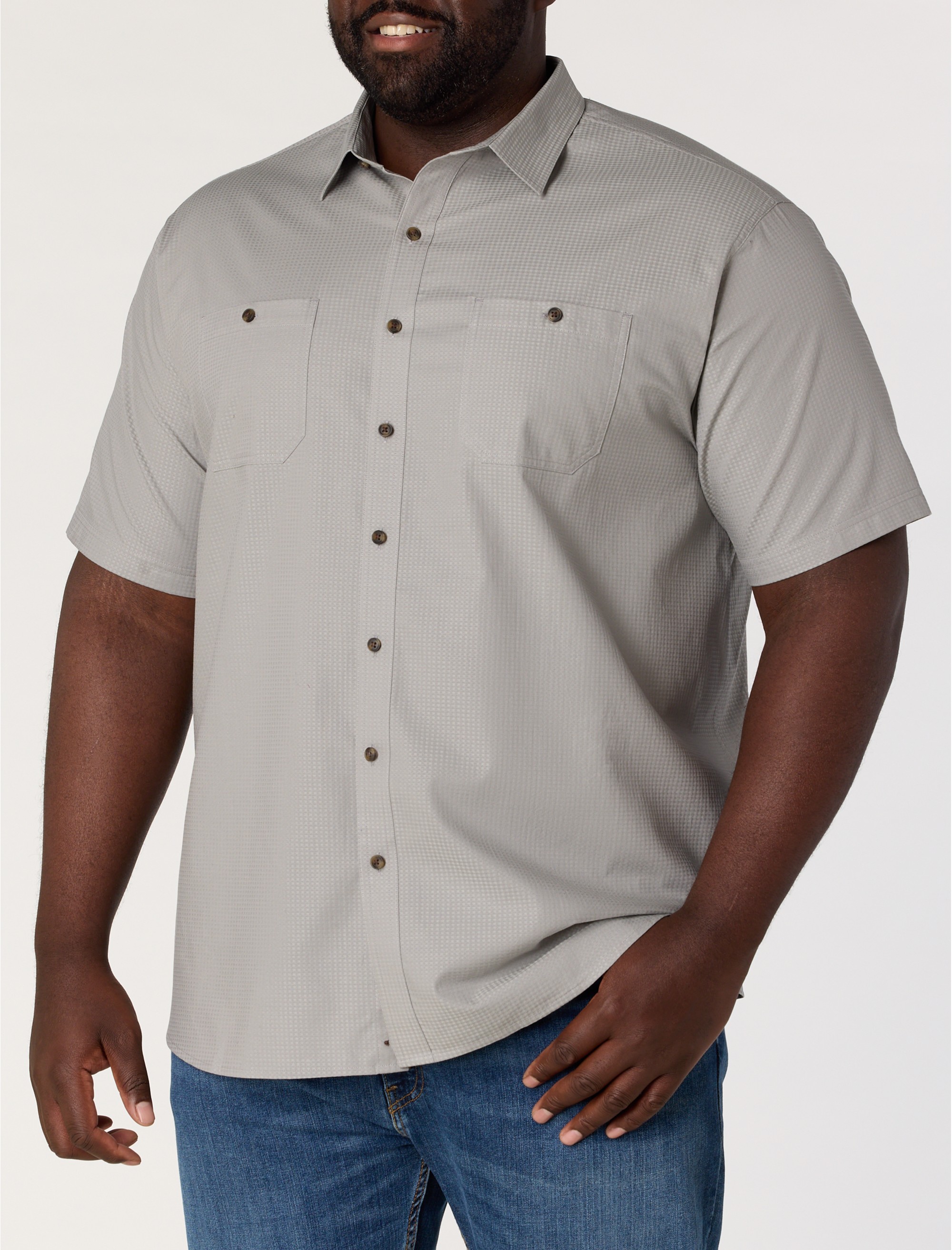Textured Solid Sport Shirt
