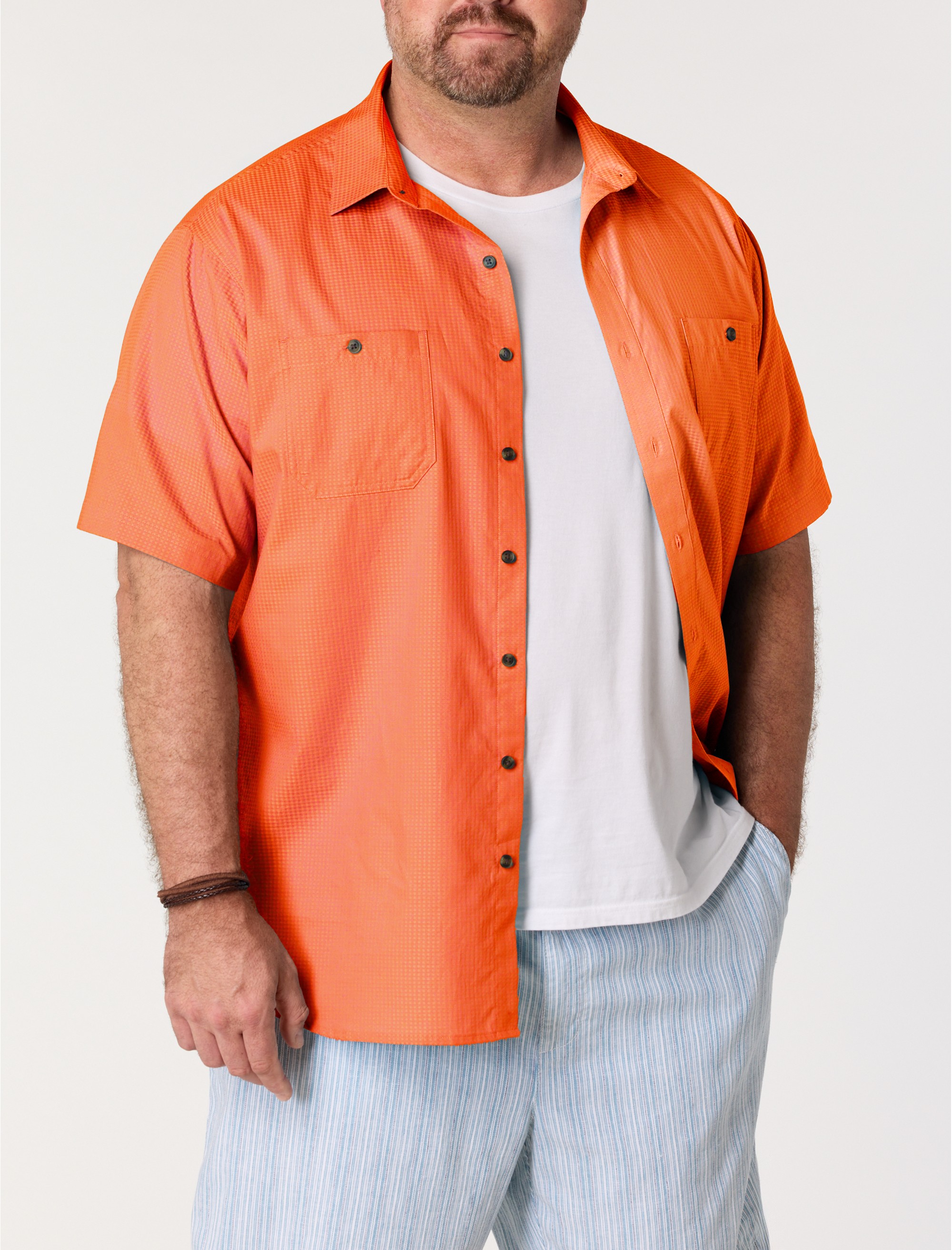Textured Solid Sport Shirt - thumbnail 10