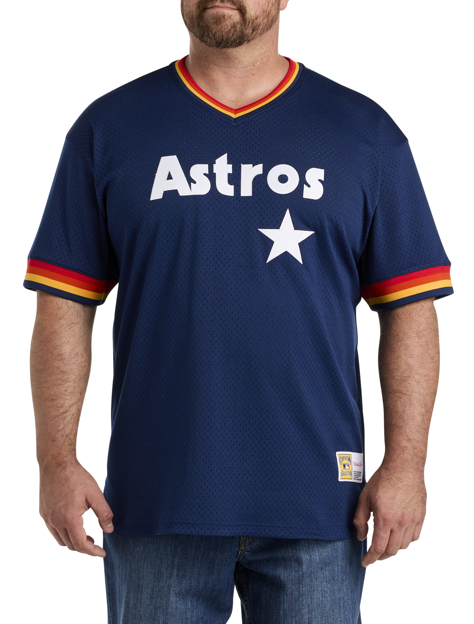 BRAND NEW *** HOUSTON ASTROS RETRO PREMIUM JERSEY SHIRT LARGE