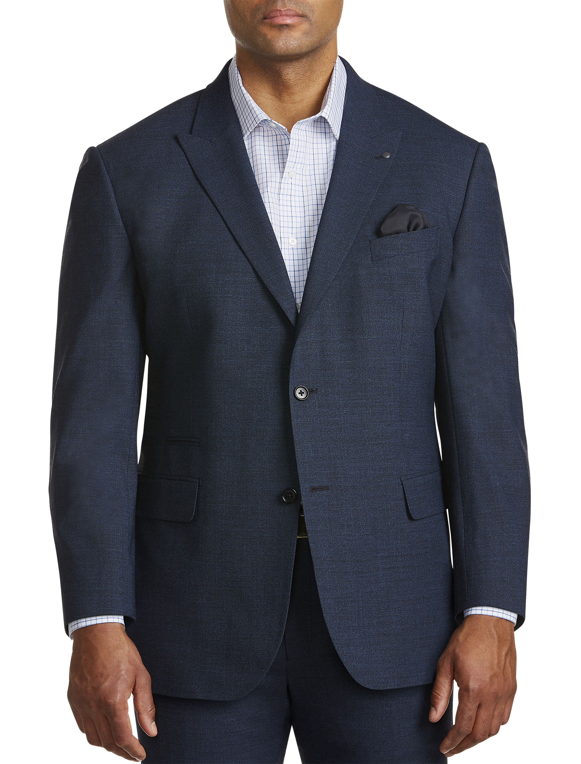 Navy blue suit clearance jacket with grey pants