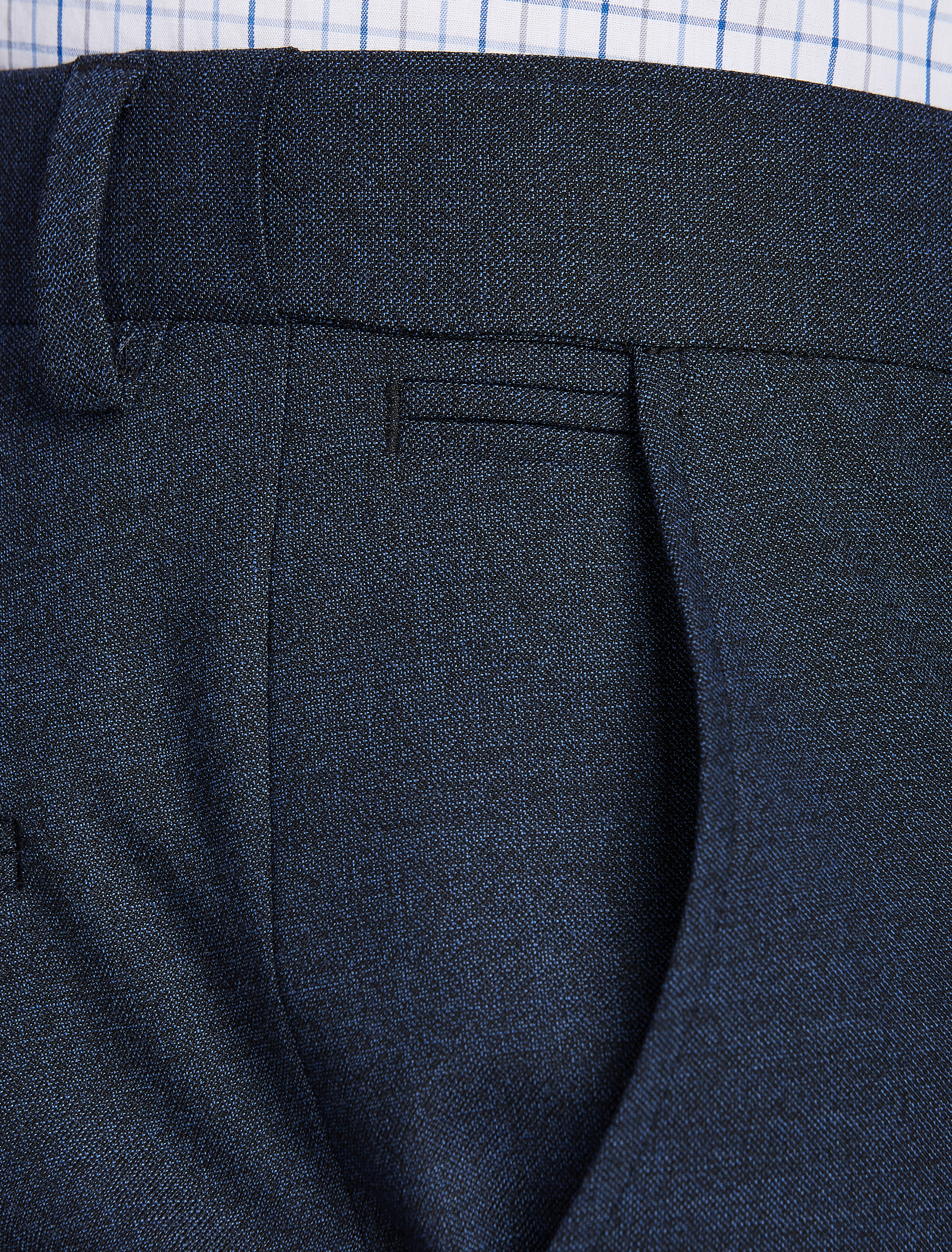 Performance Mélange Flat-Front Suit Pants