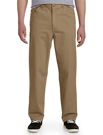Harbor Bay by DXL Big and Tall Waist-Relaxer Pants 