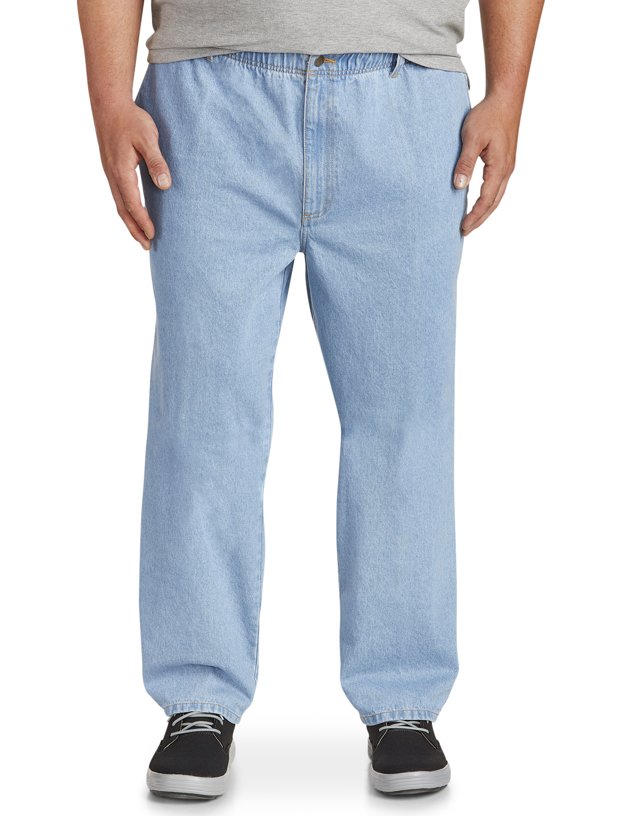 Big + Tall, Harbor Bay Tapered-Fit Full Elastic Jeans