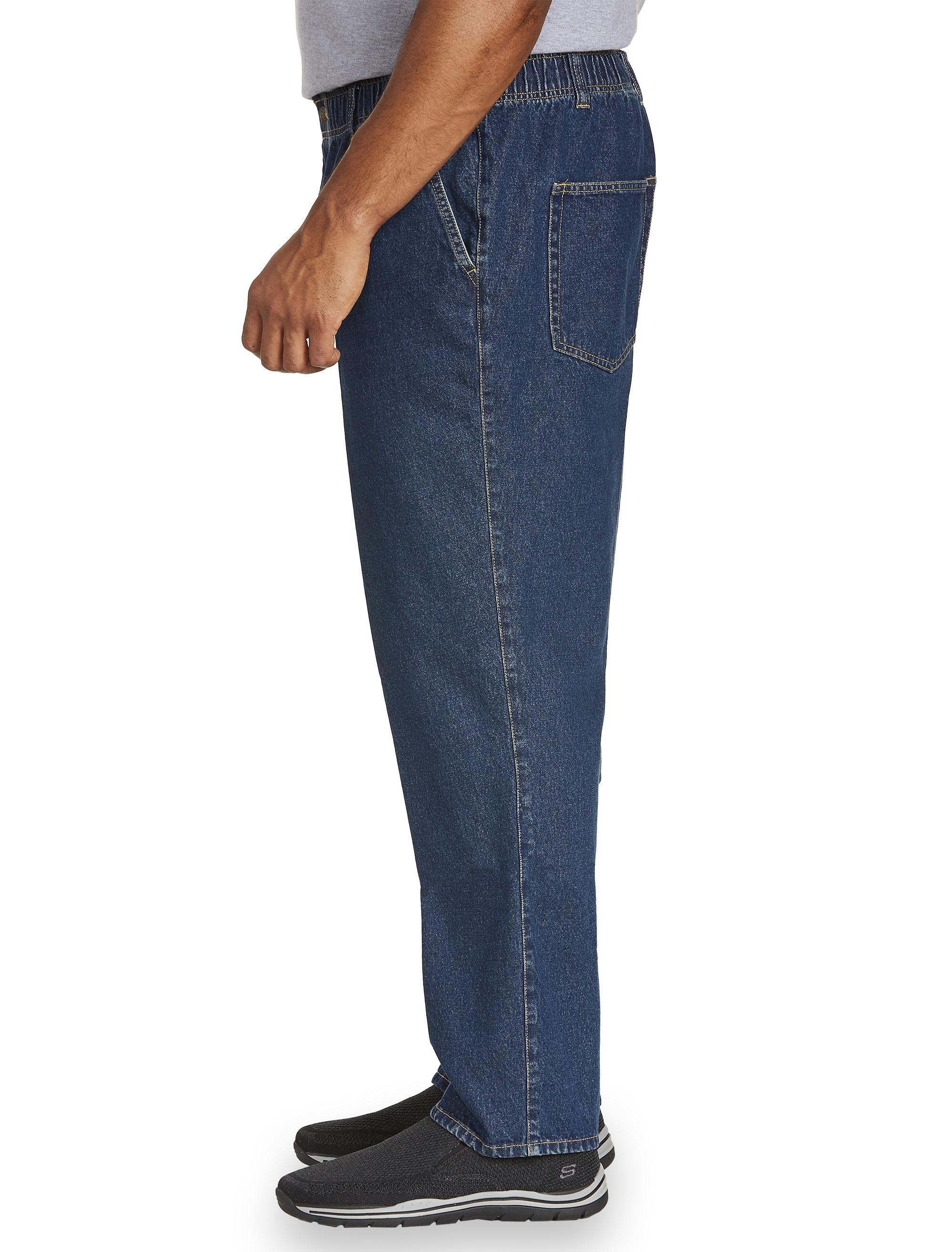 Big + Tall | Harbor Bay Full-Elastic Waist Jeans | DXL