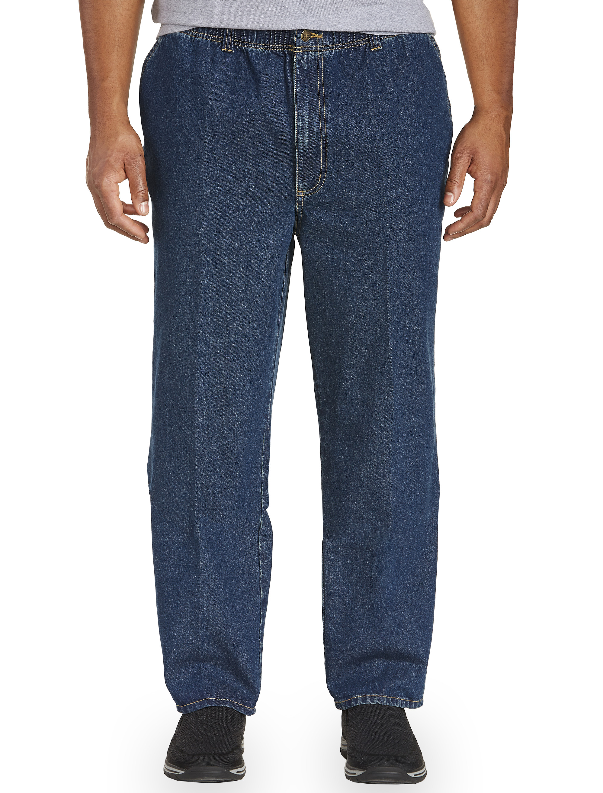 Big + Tall, Harbor Bay Tapered-Fit Full Elastic Jeans