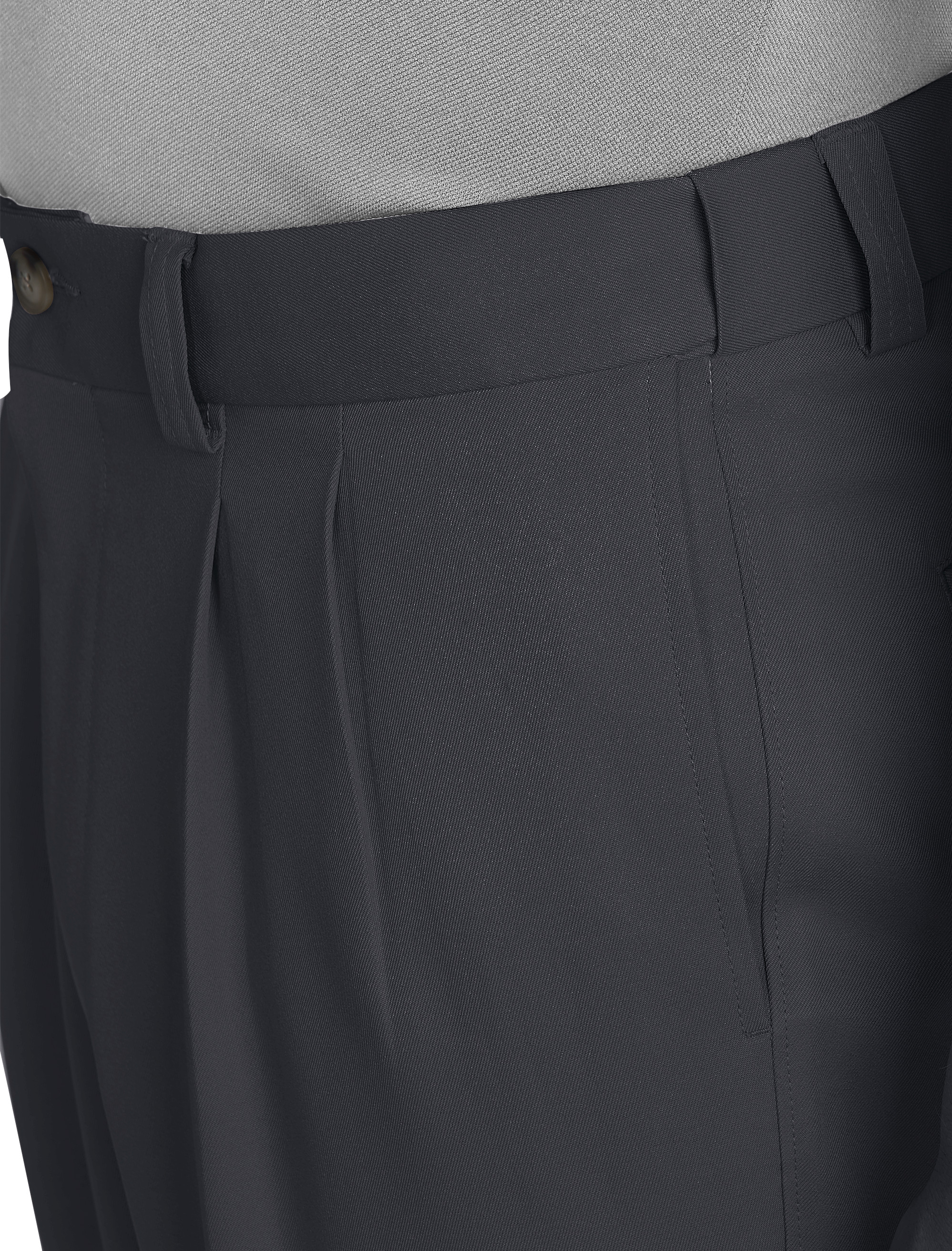 Waist-Relaxer Pleated Microfiber Pants