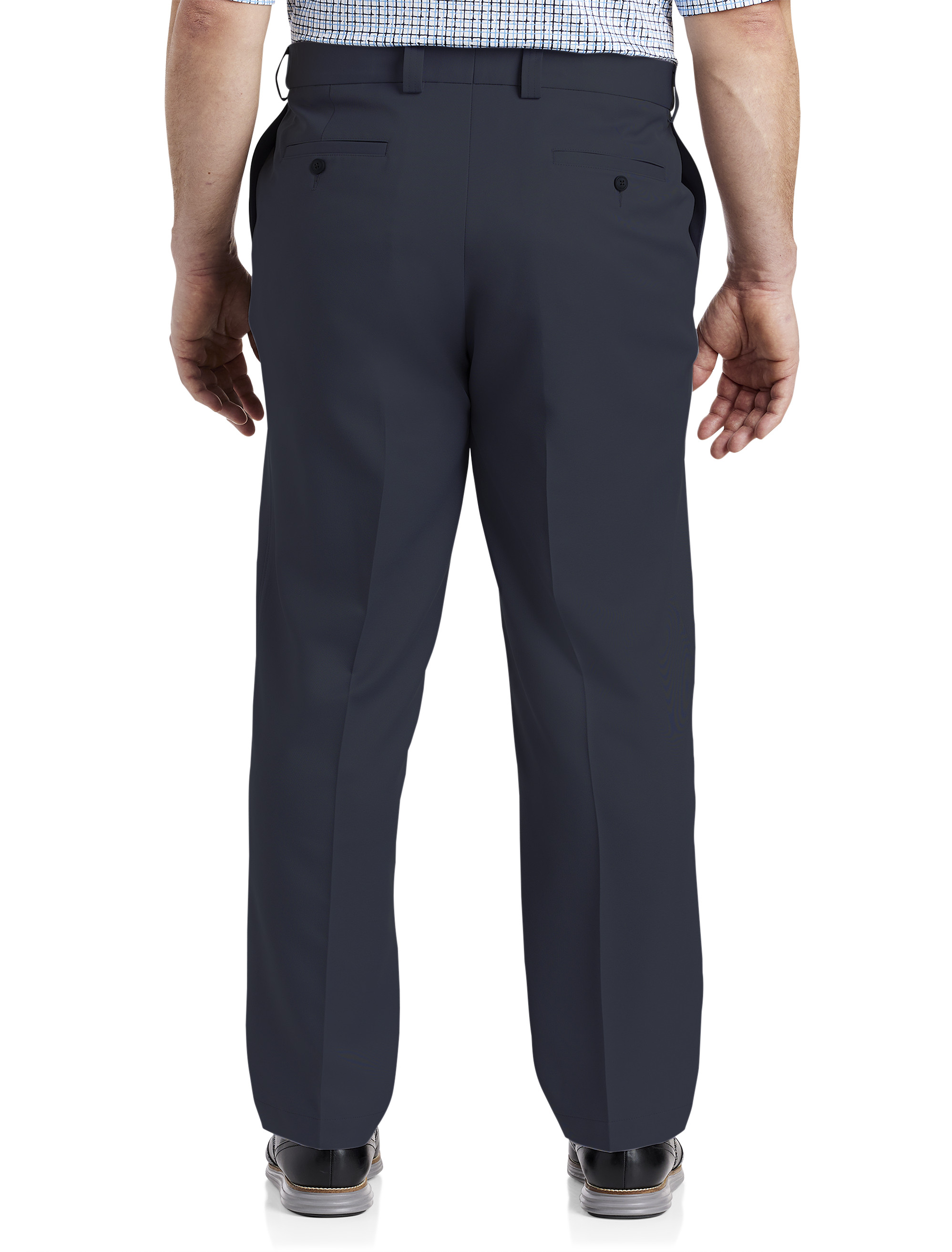 デルフィーノパンツ Big + Tall | Oak Hill Microfiber Waist-Relaxer Pants | DXL