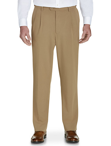 Palm Beach Executive Navy Pleat FlexFit Dress Pants Big And Tall