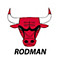 bulls rodman#91 blk
