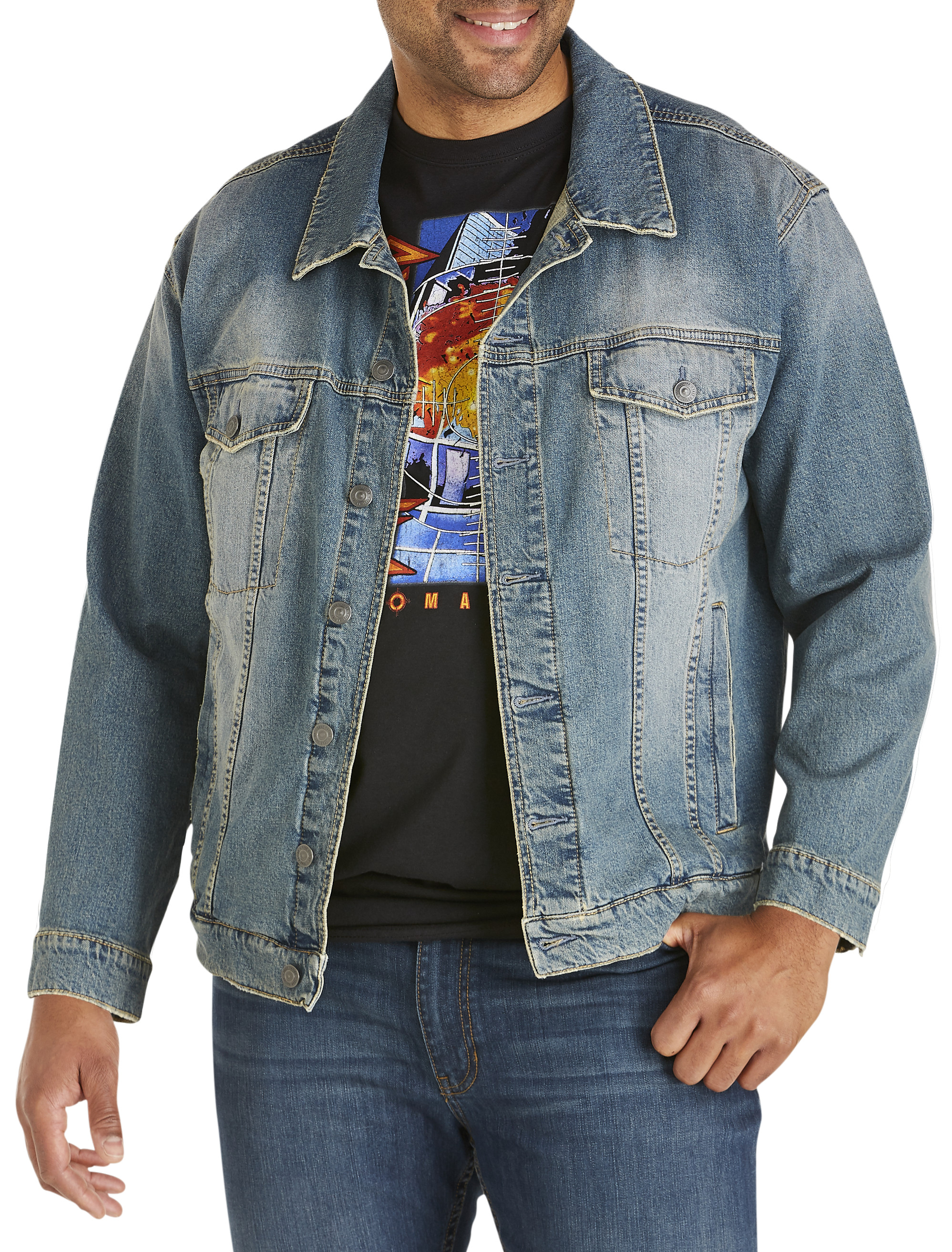 black jean jacket big and tall