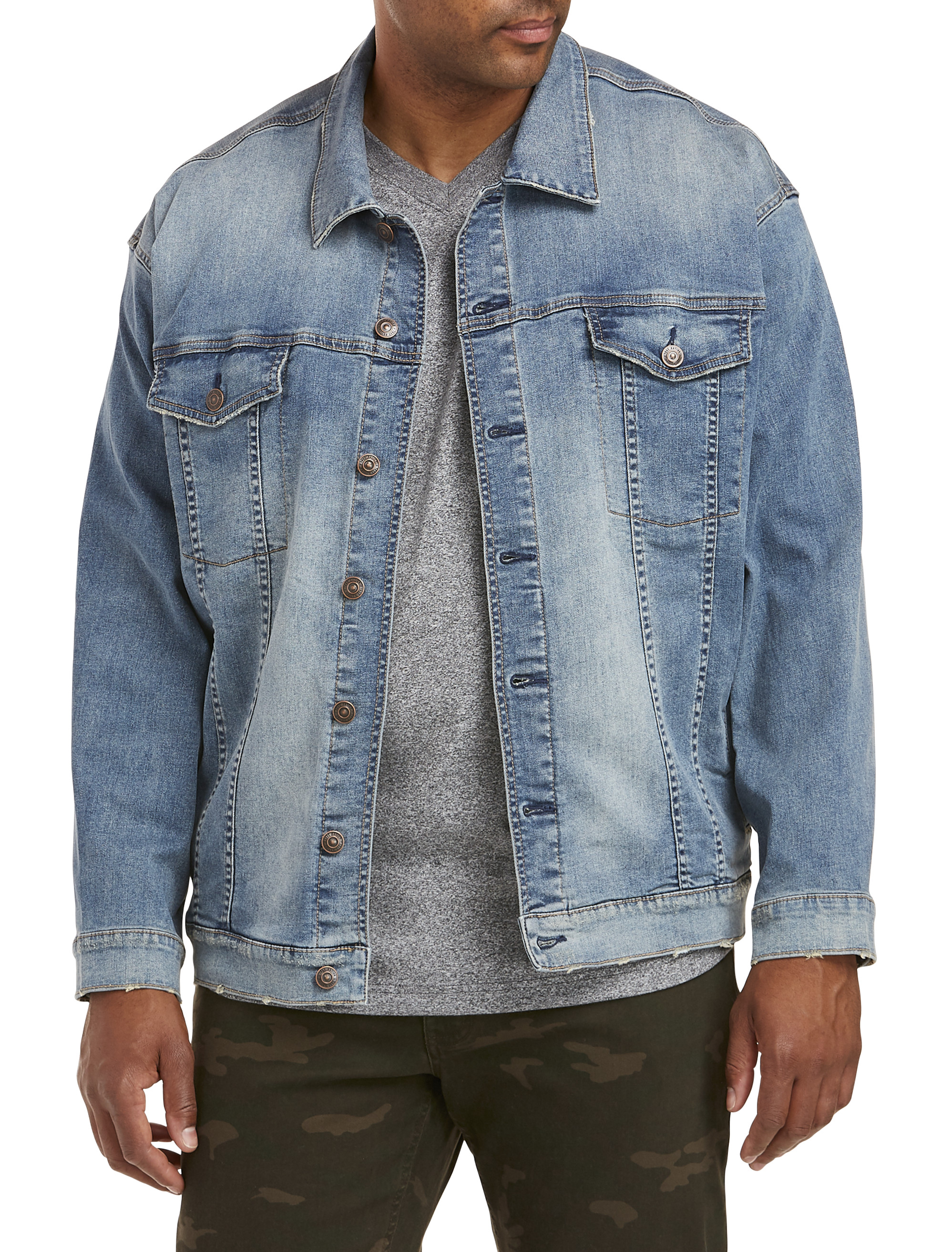 black jean jacket mens big and tall