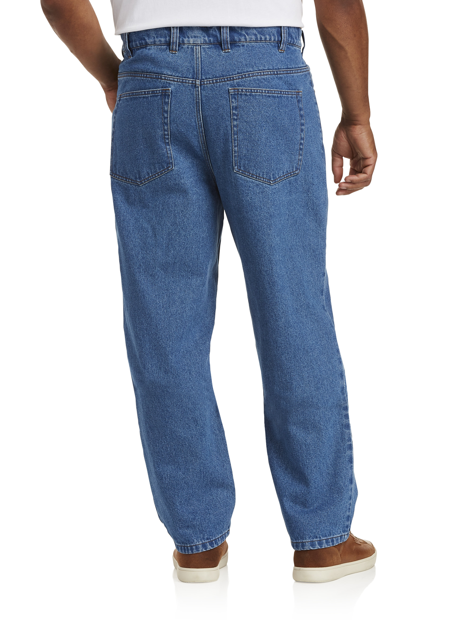 Harbor Bay by DXL Men's Big and Tall Full-Elastic Waist Jeans