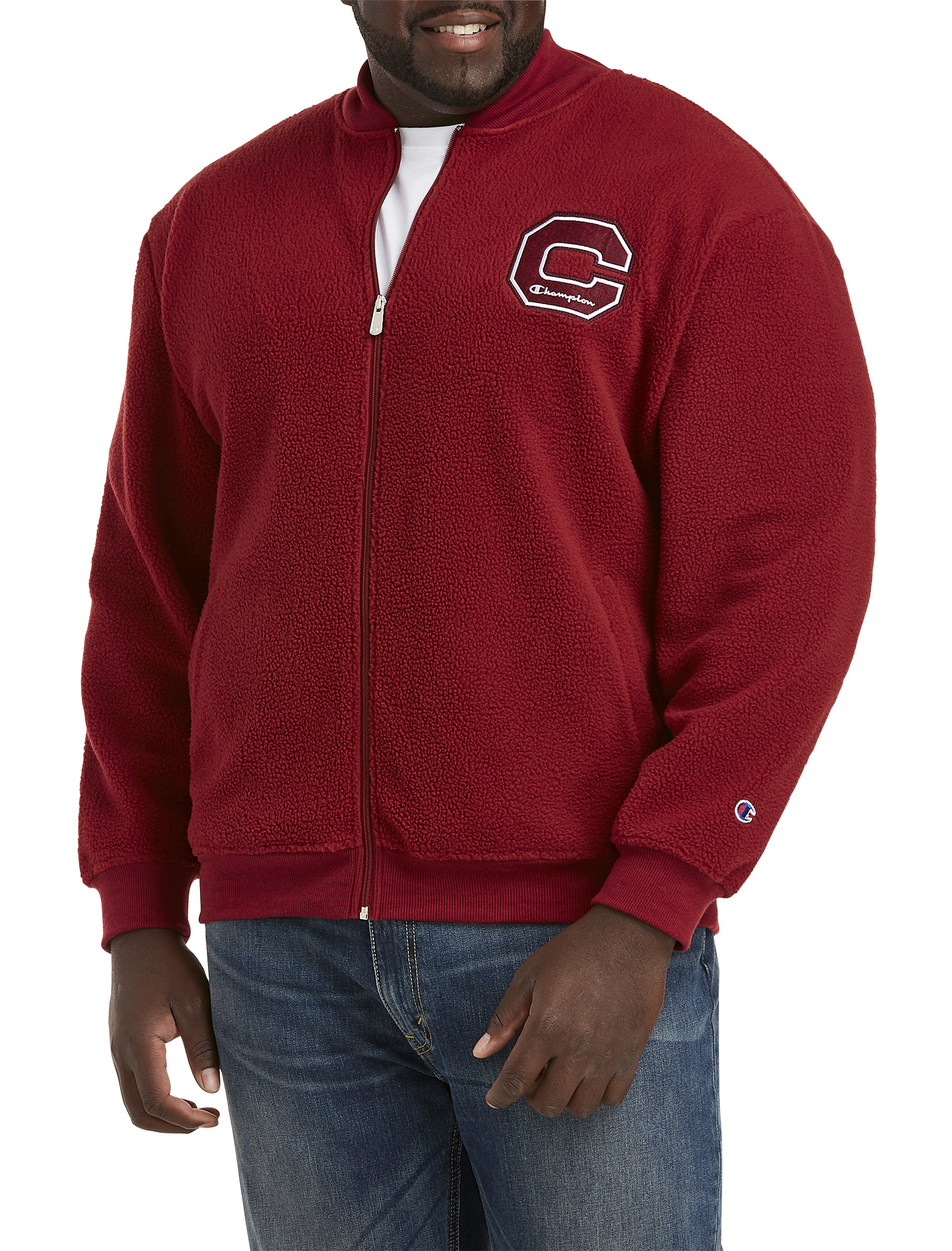 burgundy champion sweatsuit mens