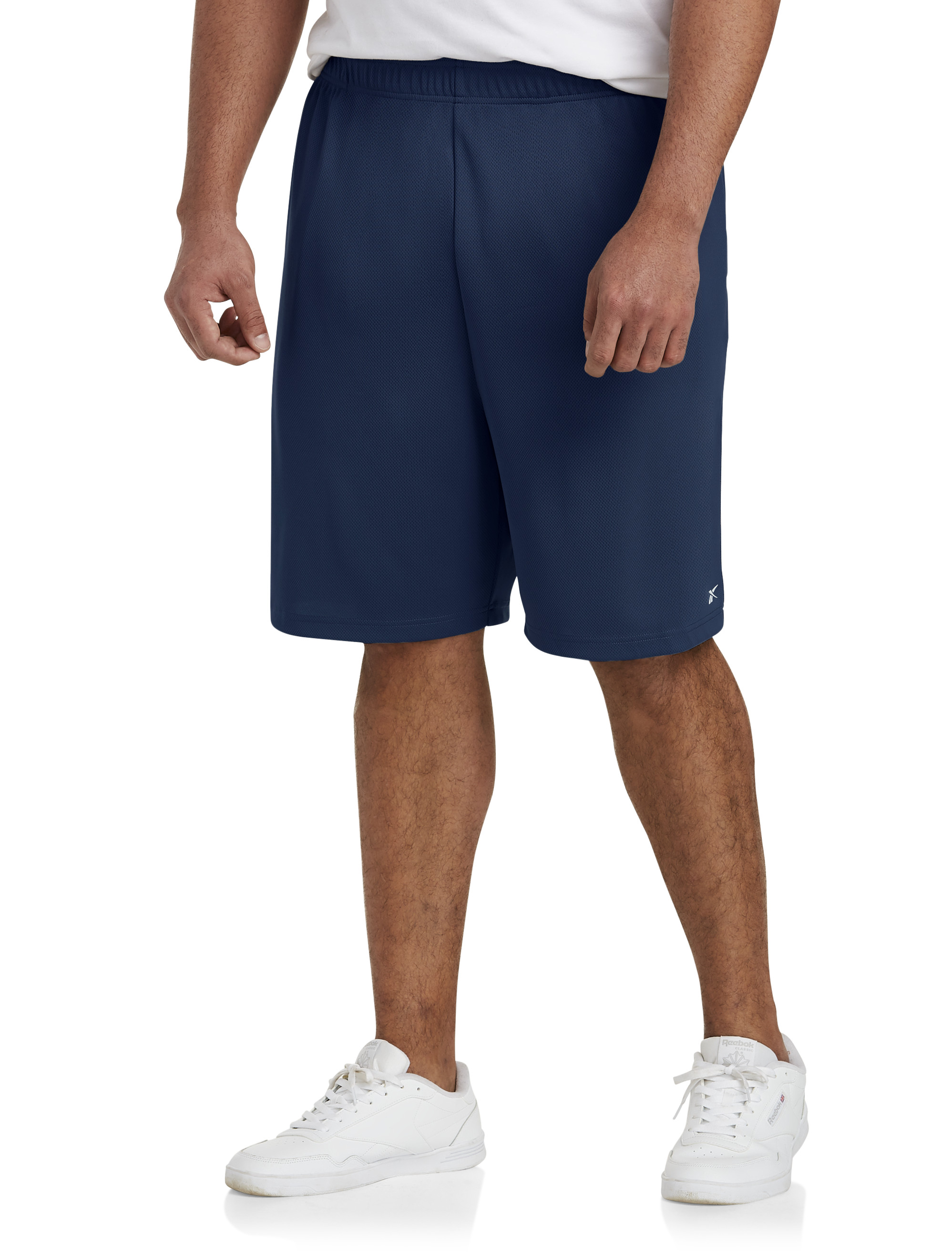 reebok double layer mesh shorts