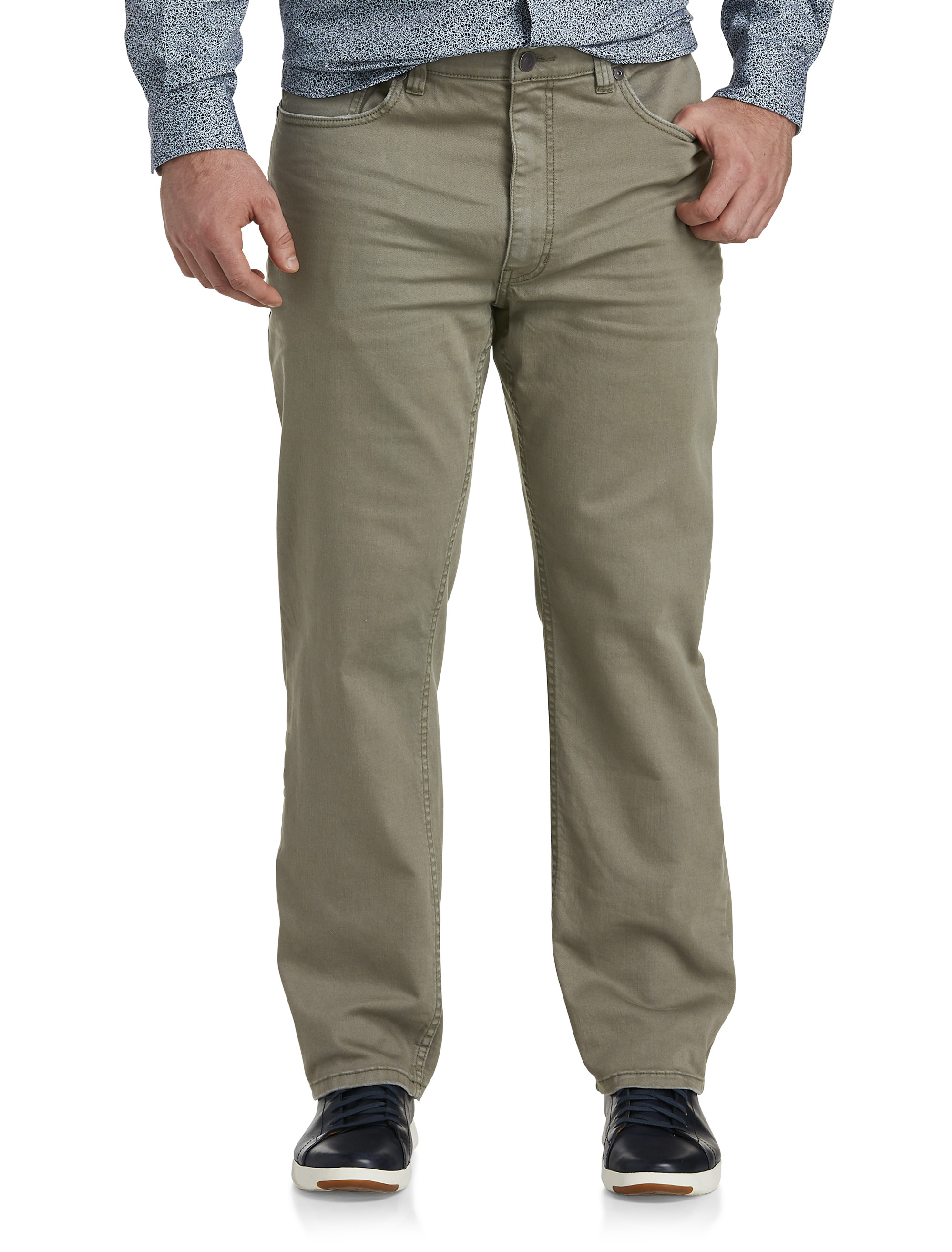 MATCH Men's Loose-Fit Straight Stretch Plus Size Cargo Pants