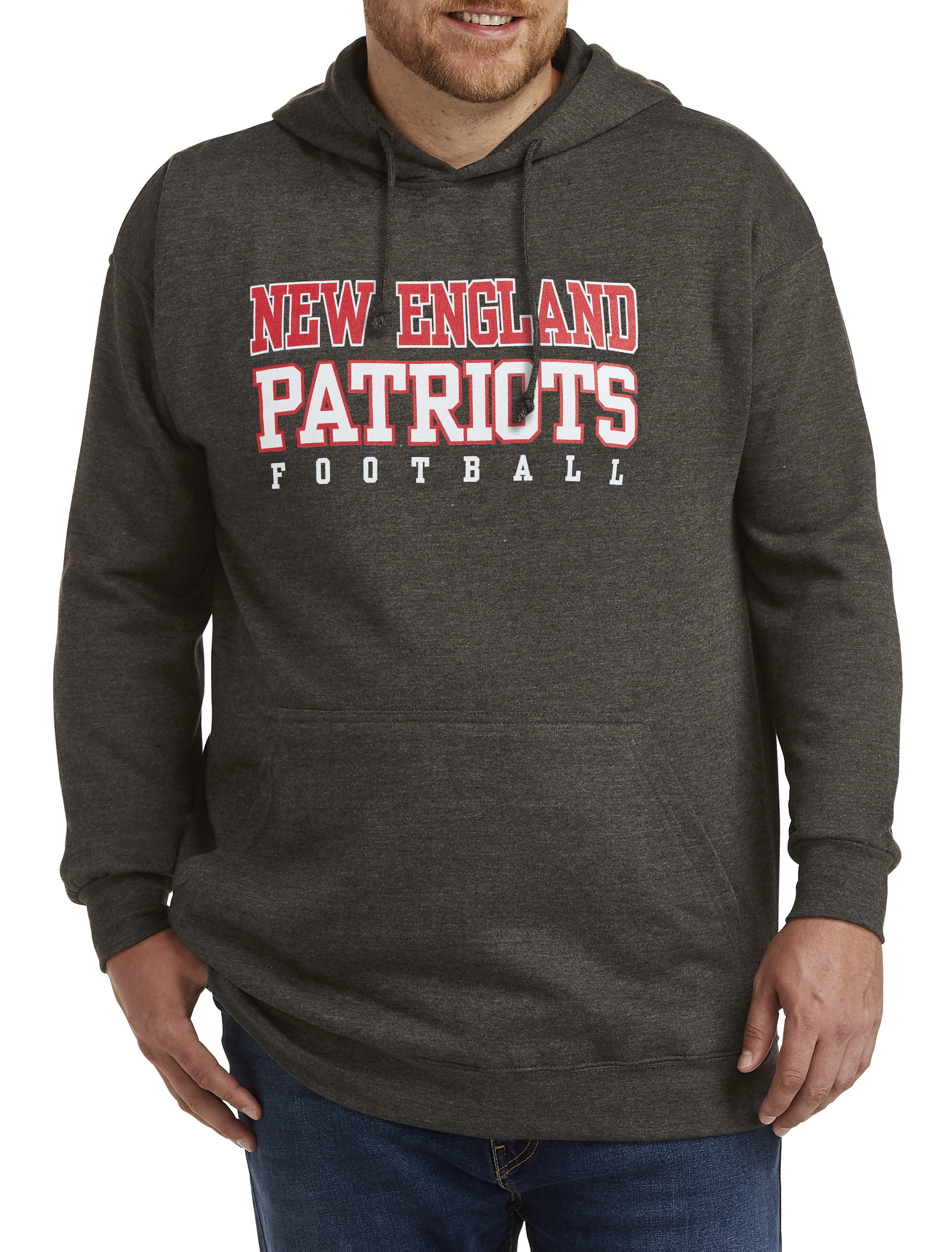 NFL Men's Big & Tall Pullover Hoodie - Gray - Hoodies