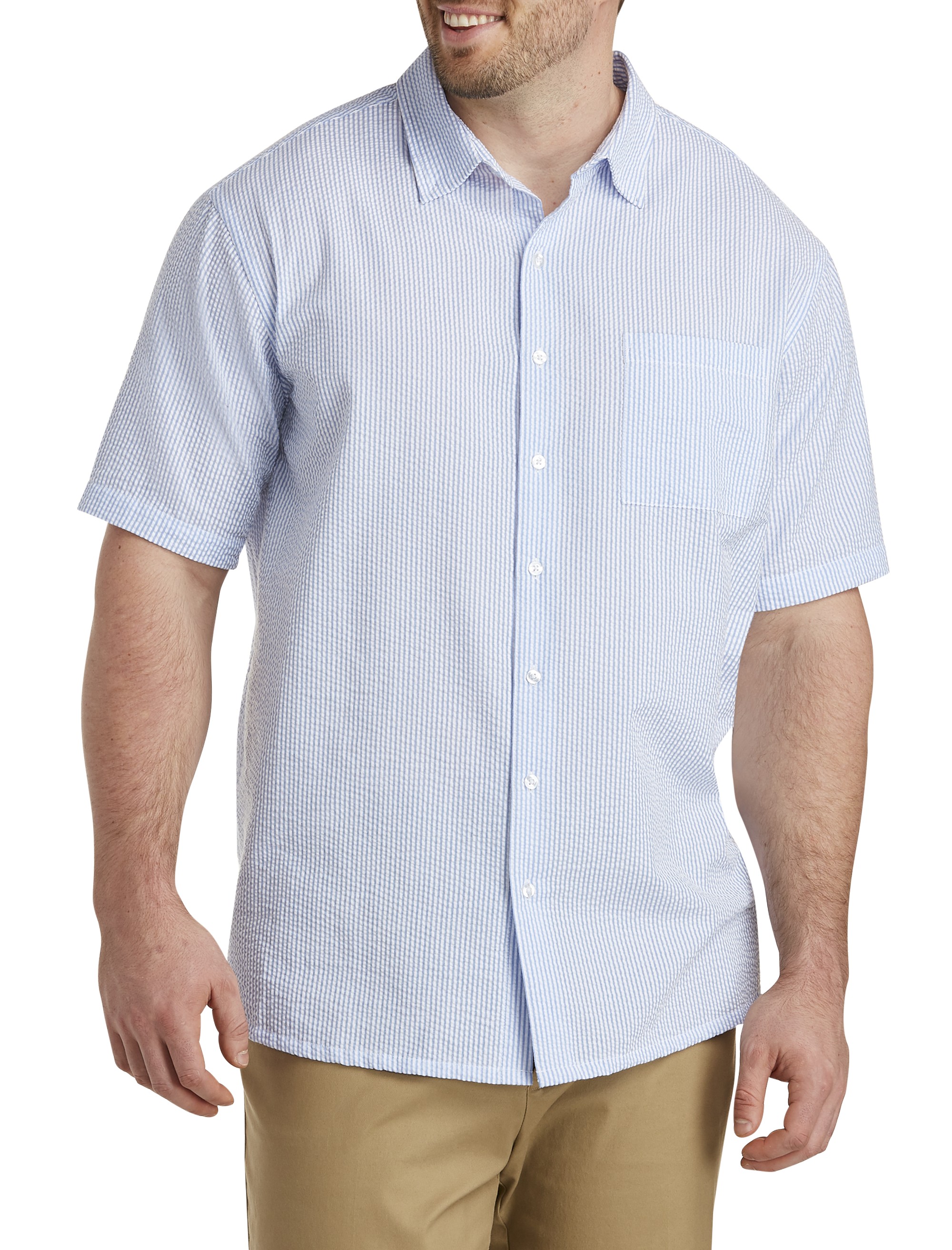 Seersucker Stripe Sport Shirt - thumbnail 4