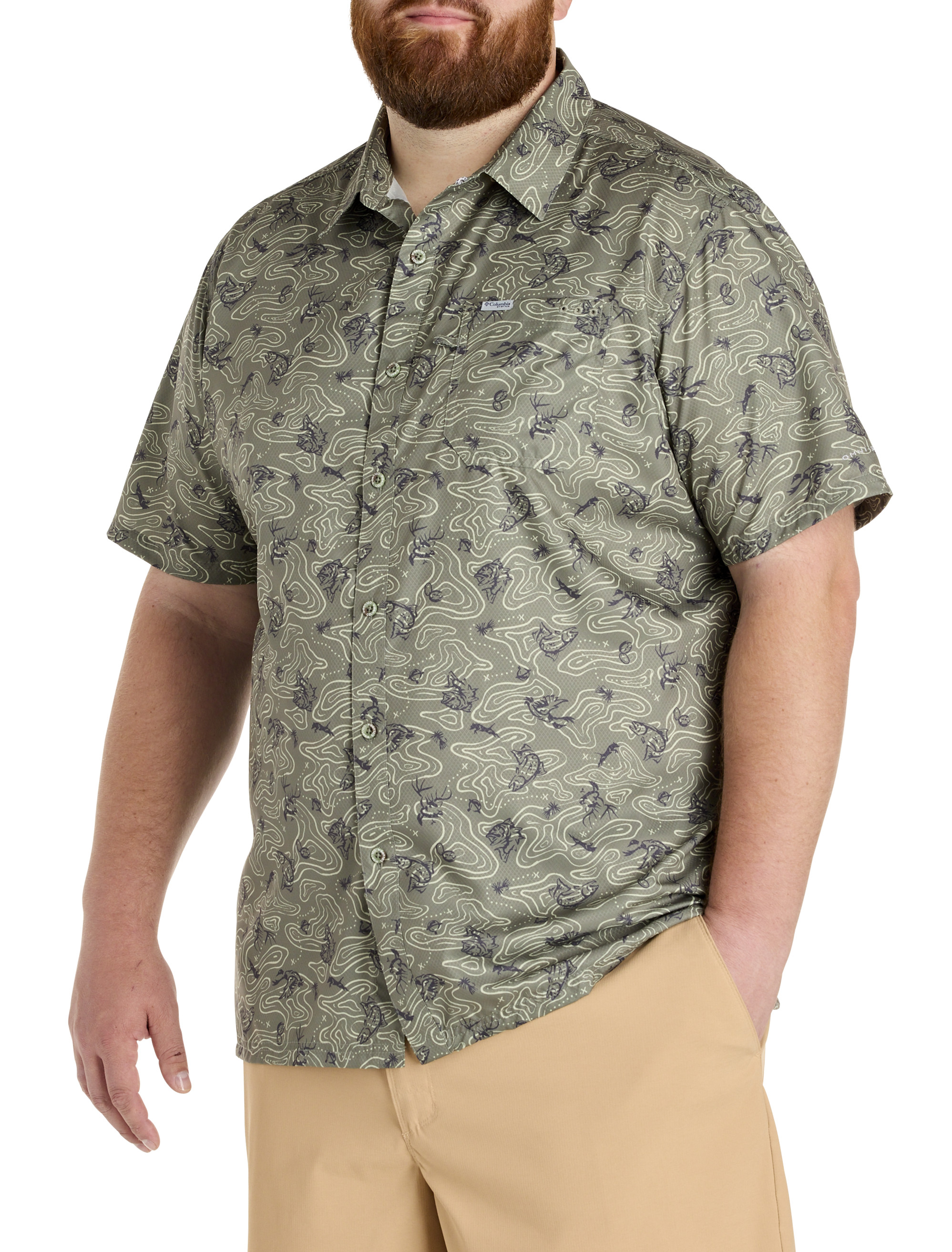Big + Tall | Columbia Super Slack Tide Camp Shirt | DXL