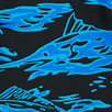 black rough waves