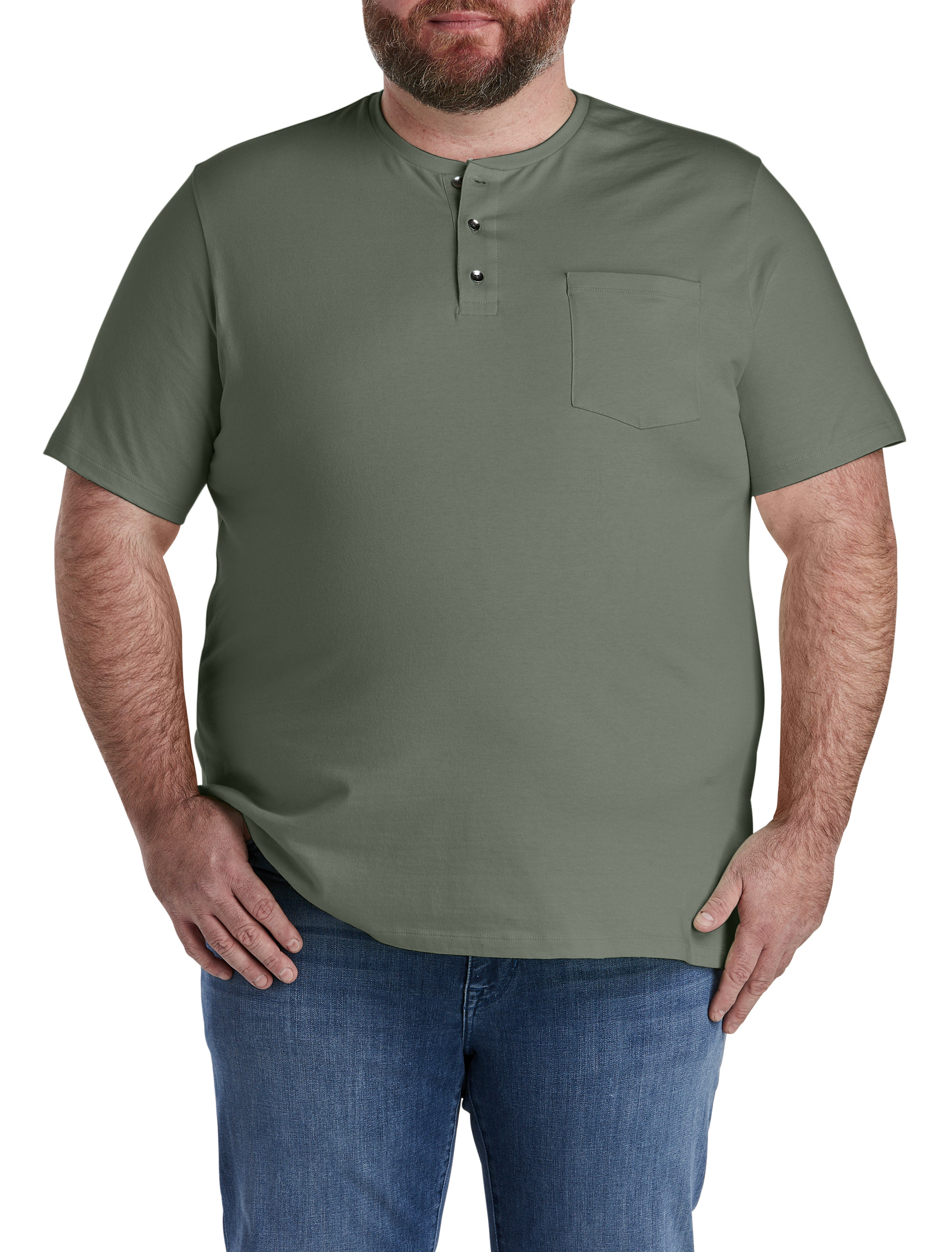 Short Sleeve Henley Shirts For Men | DXL