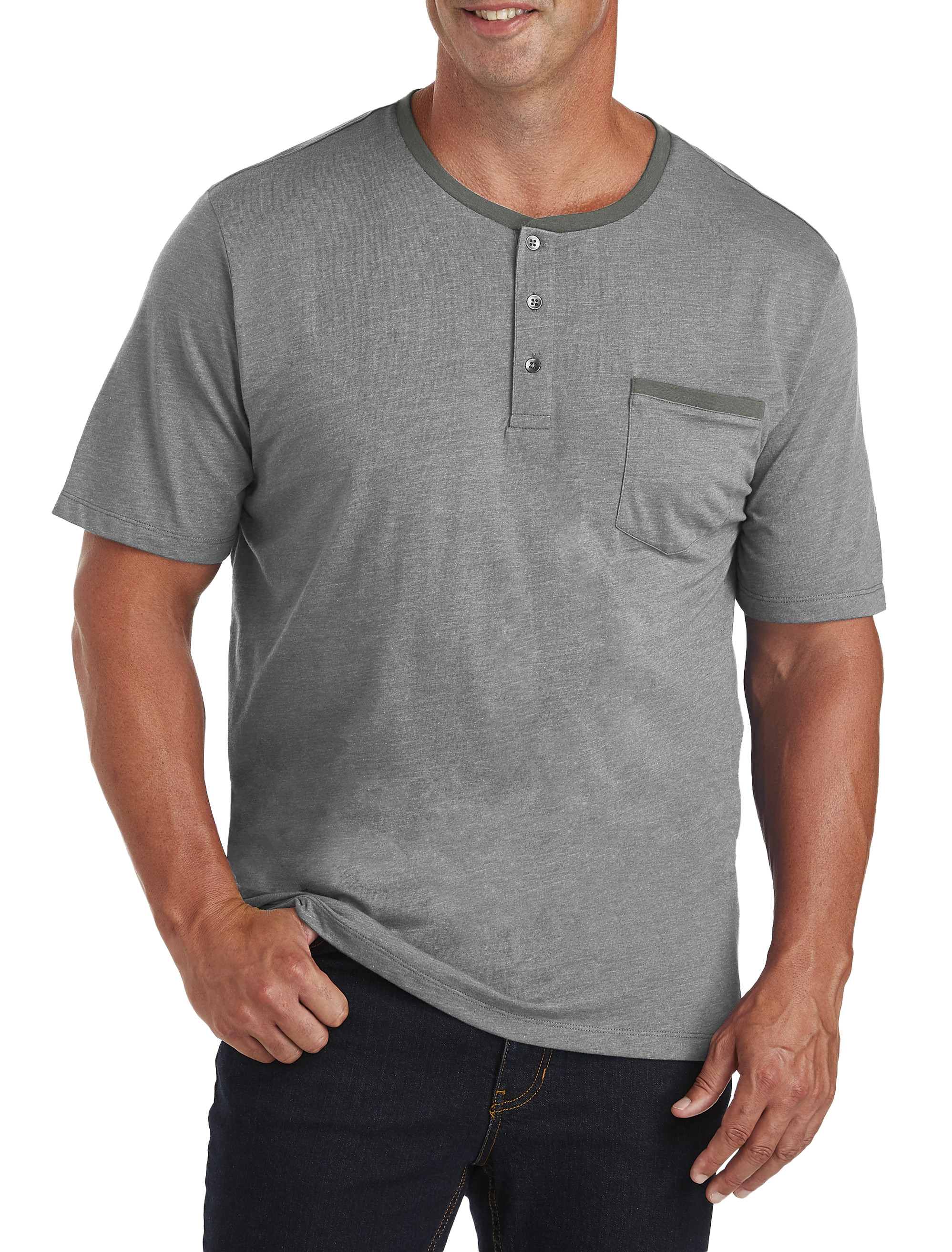 Harbor Bay by DXL Big and Tall Men's Shapewear V-Neck T-Shirt